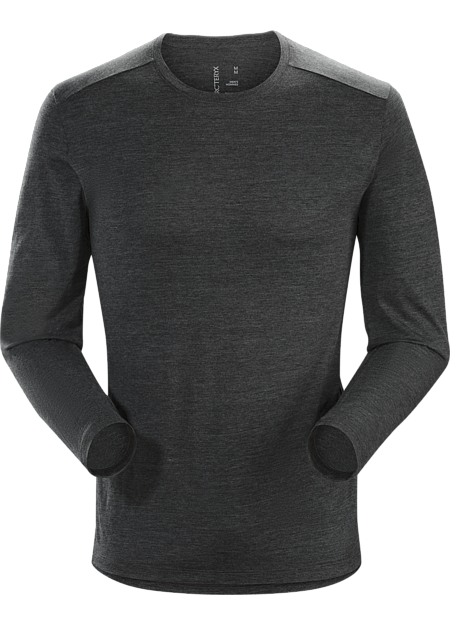 A2B Top LS Men's Black Heather