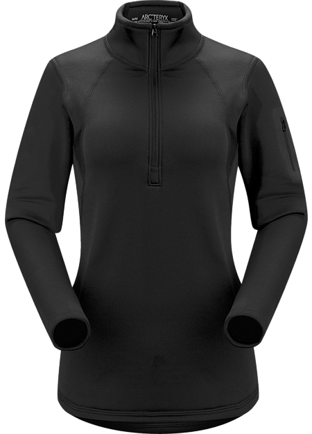 Rho AR Zip Neck Women's Black