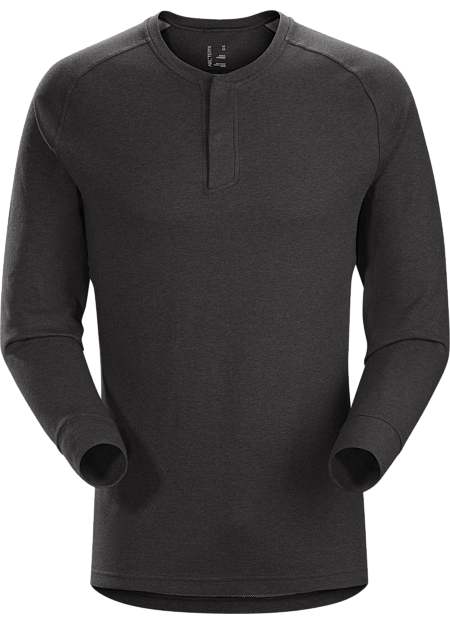 Sirrus Henley LS Men's Black Heather