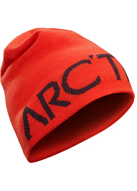 Word Head Long Toque Hard Coral/Crimson