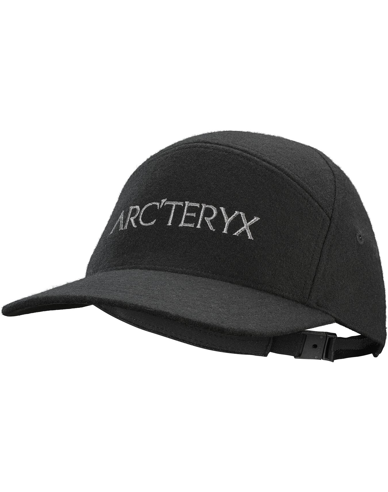 black wool baseball cap