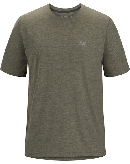 Arcteryx cormac crew t-shirt in khaki green.