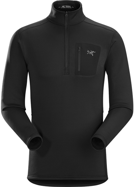 Rho AR Zip Neck Men's Black