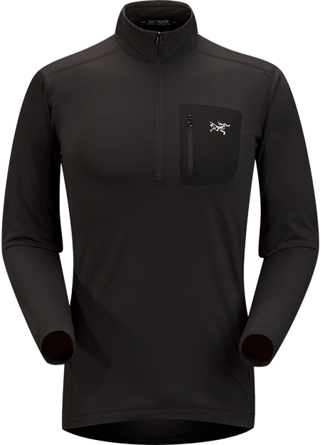 Rho LT Zip Neck Men's Black