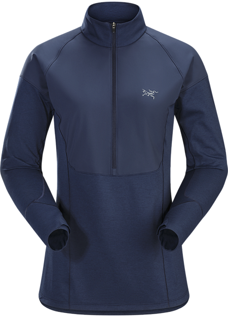 Taema Zip Neck Shirt LS Women's Midnight
