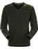 Donavan V-Neck Sweater Men's Dark Moss Heather