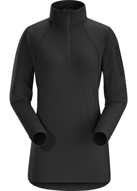 Rho LT Zip Neck Women's Black