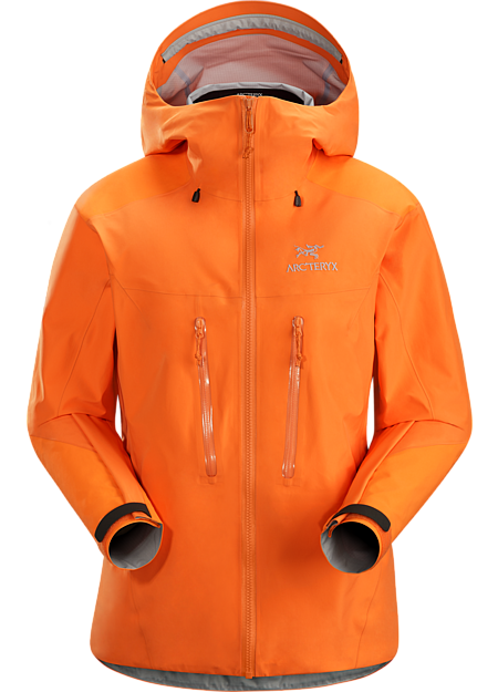 orange arcteryx jacket