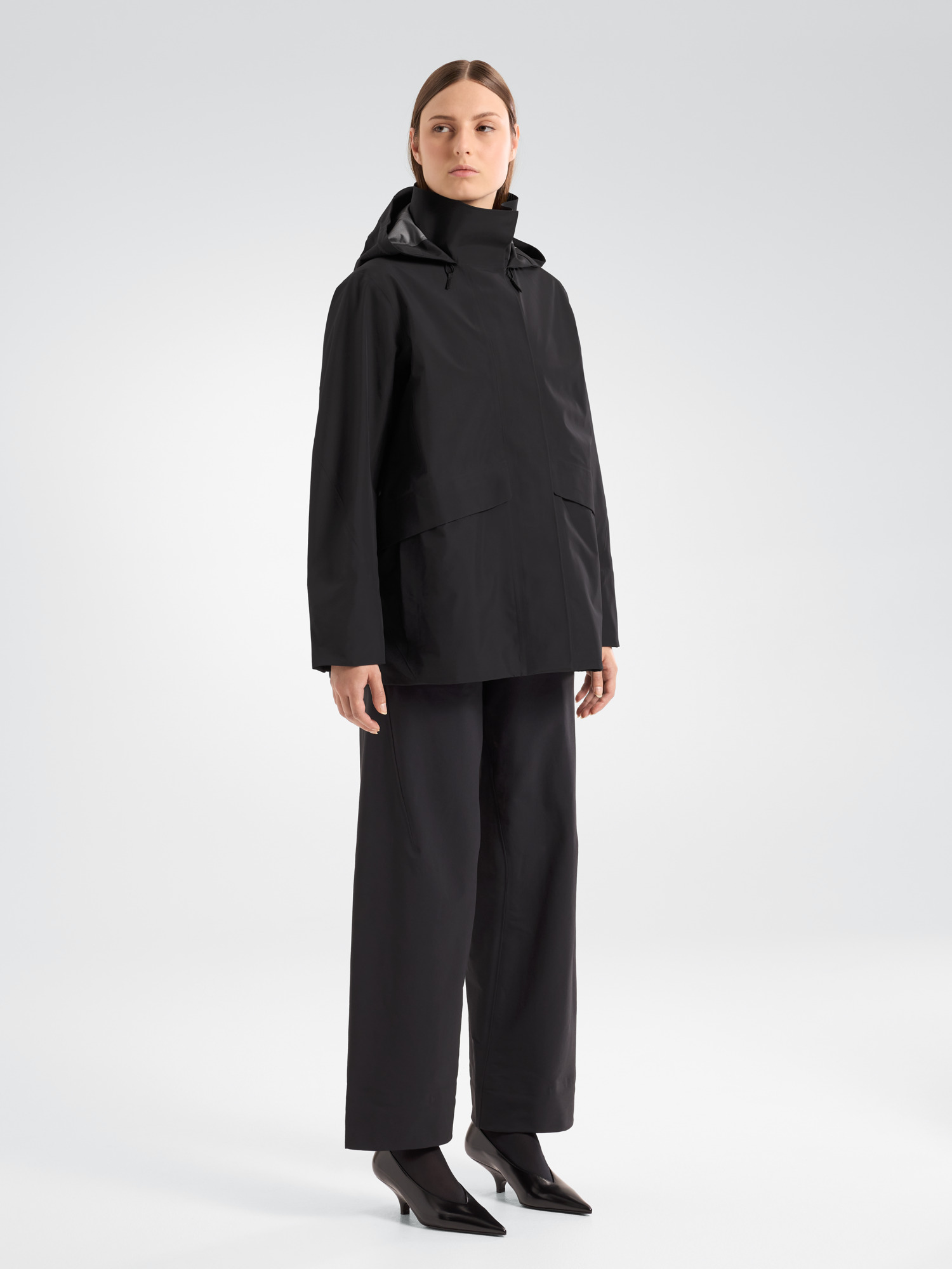 Ifora Jacket Women's Black 3 4 Front View