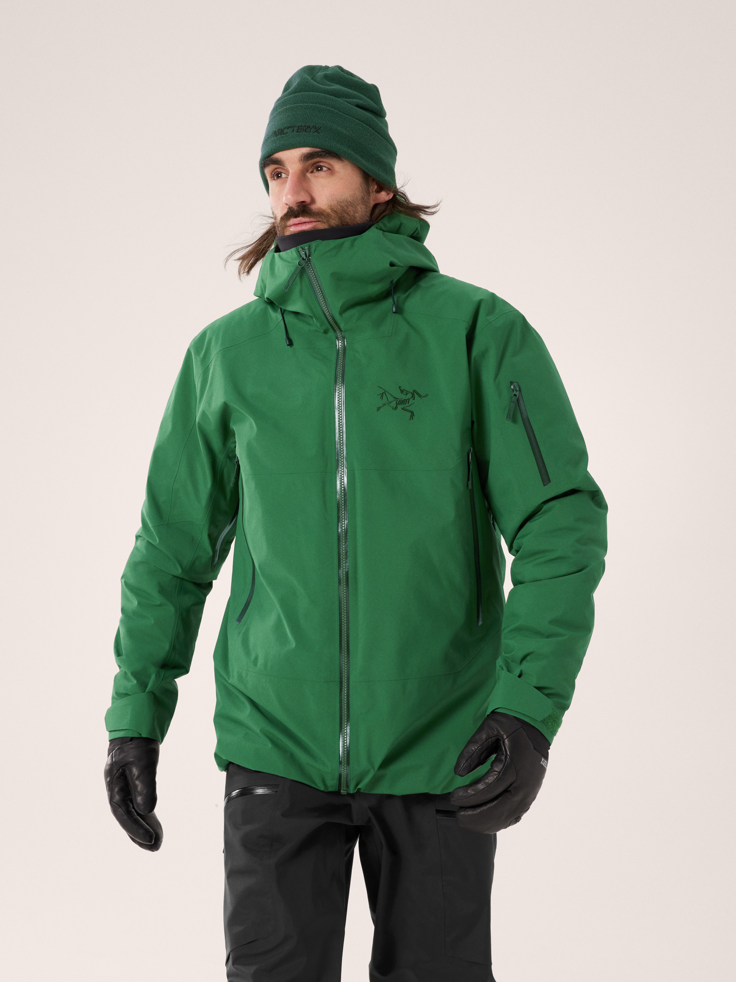 Arcteryx jacket mens large gore-tex recco system popular green