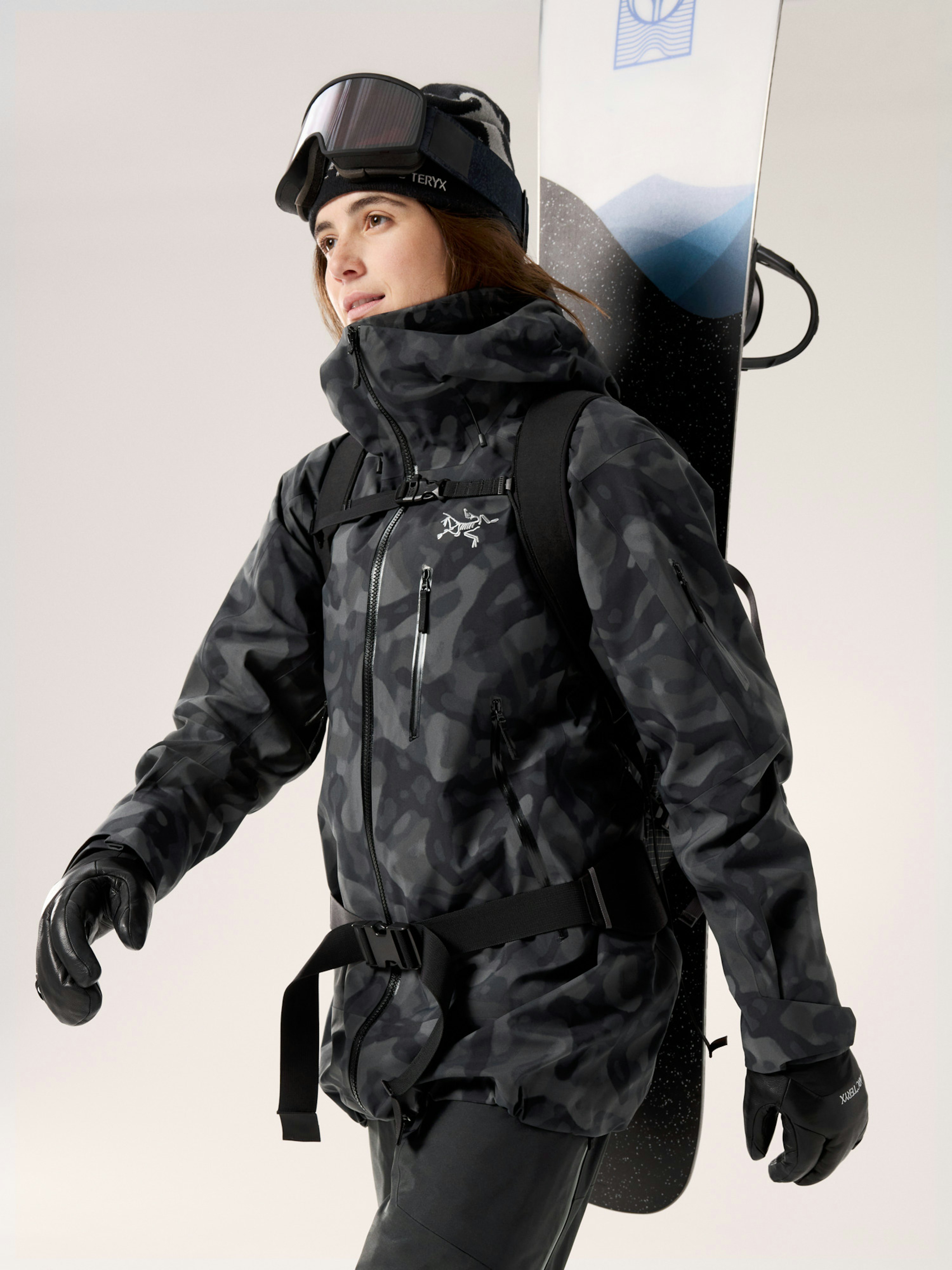 Sentinel Relaxed Jacket Print Women's Black Grottoflage Hover