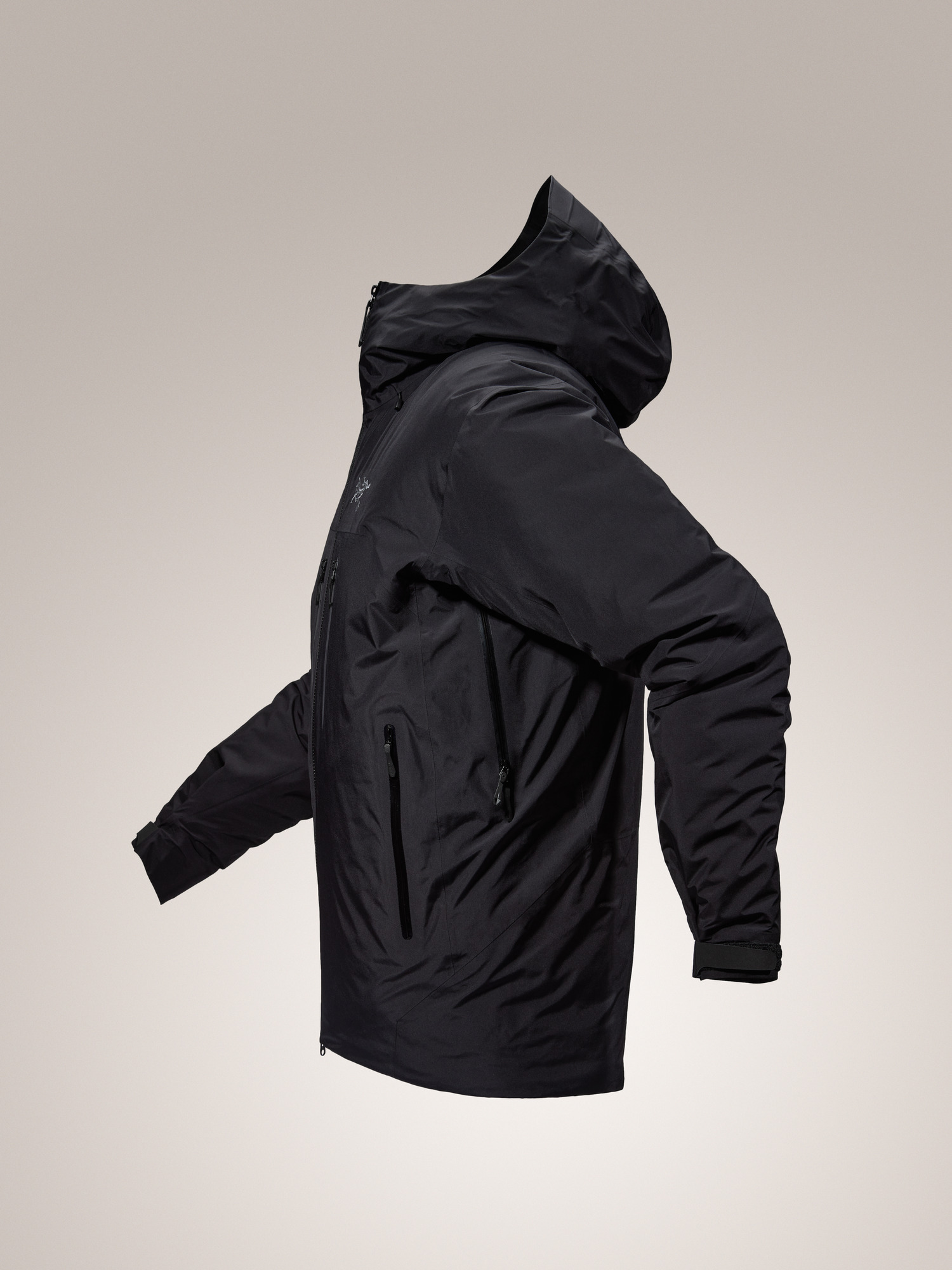 Beta Down Insulated Jacket Black Profile
