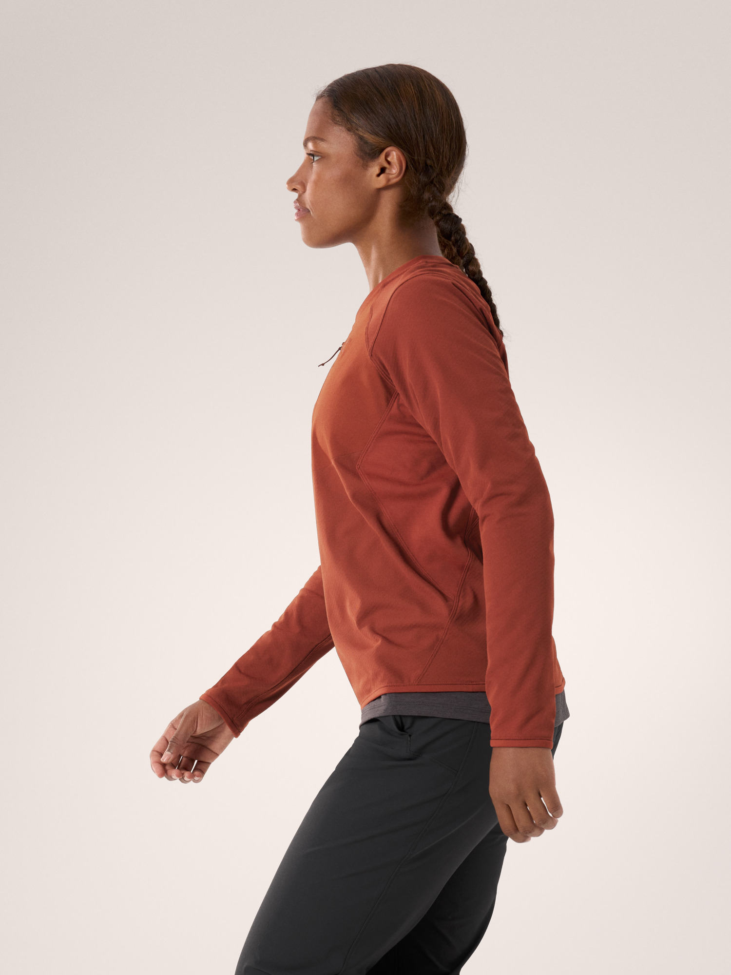 Delta Crew Neck Pullover Women's Sequoia Side View