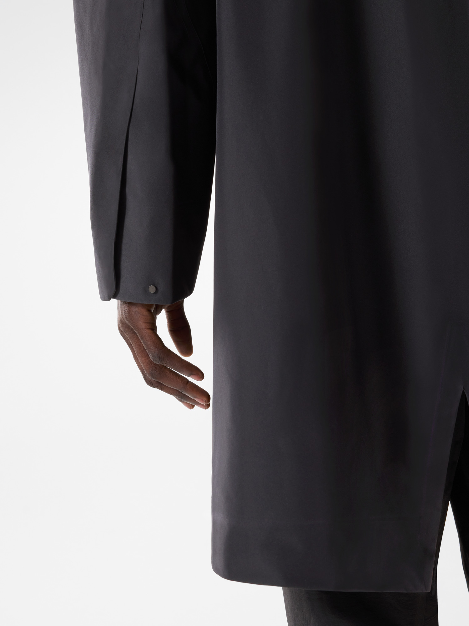 Monitor Coat Black Detail 5