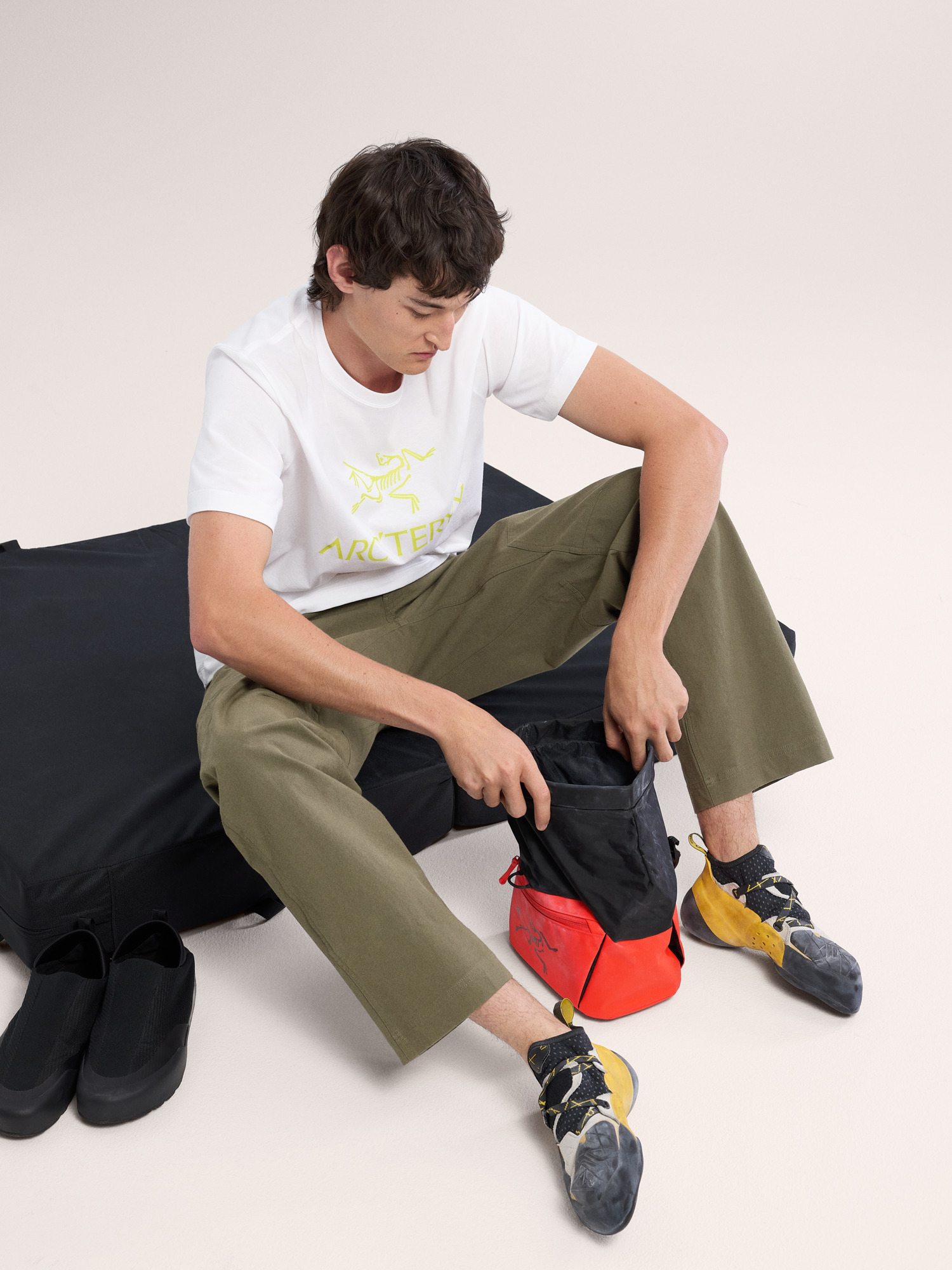 Arc'Word Logo Shirt SS White Light Full Body