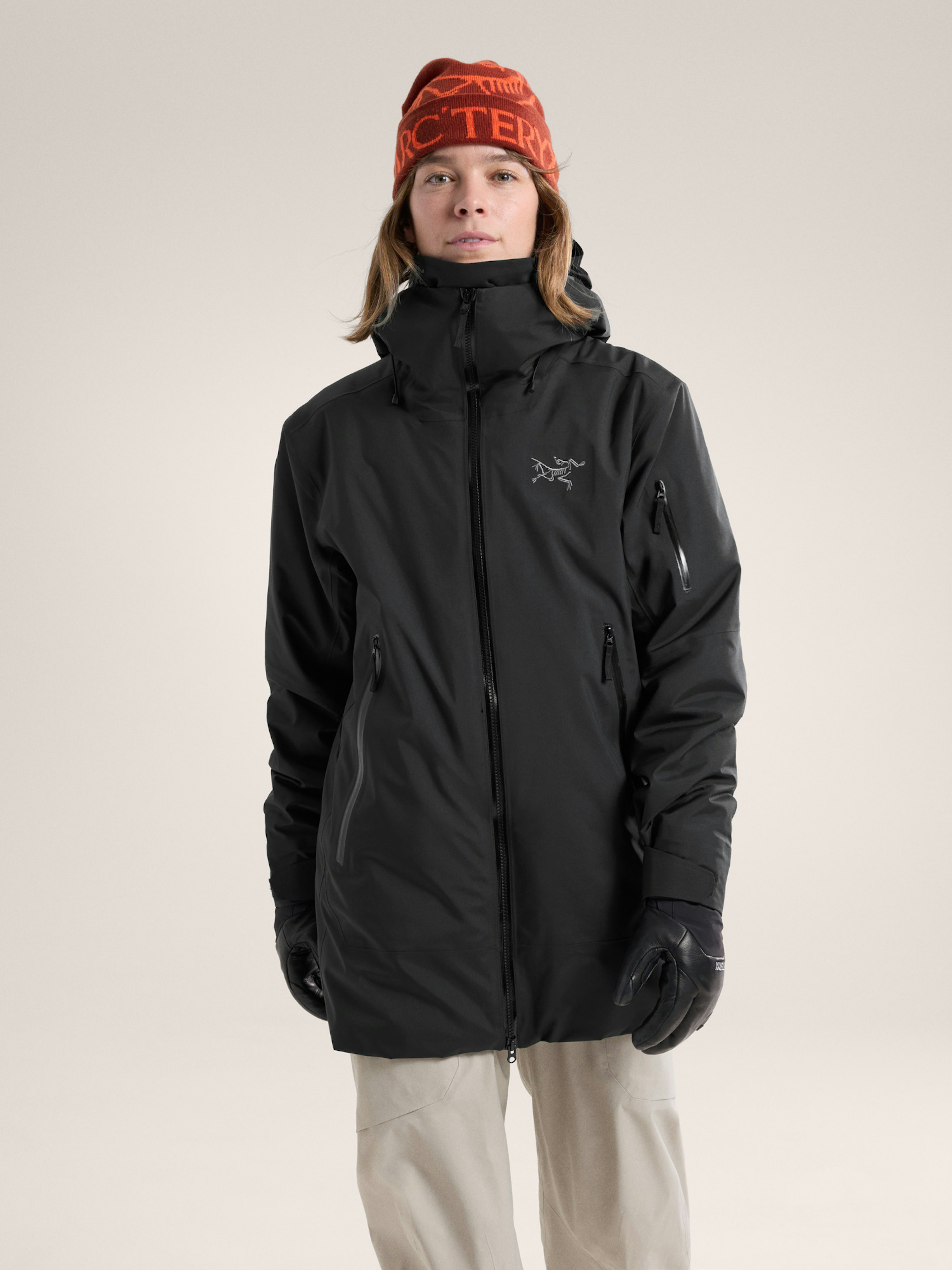 Sentinel Insulated Jacket Women's Black Front View