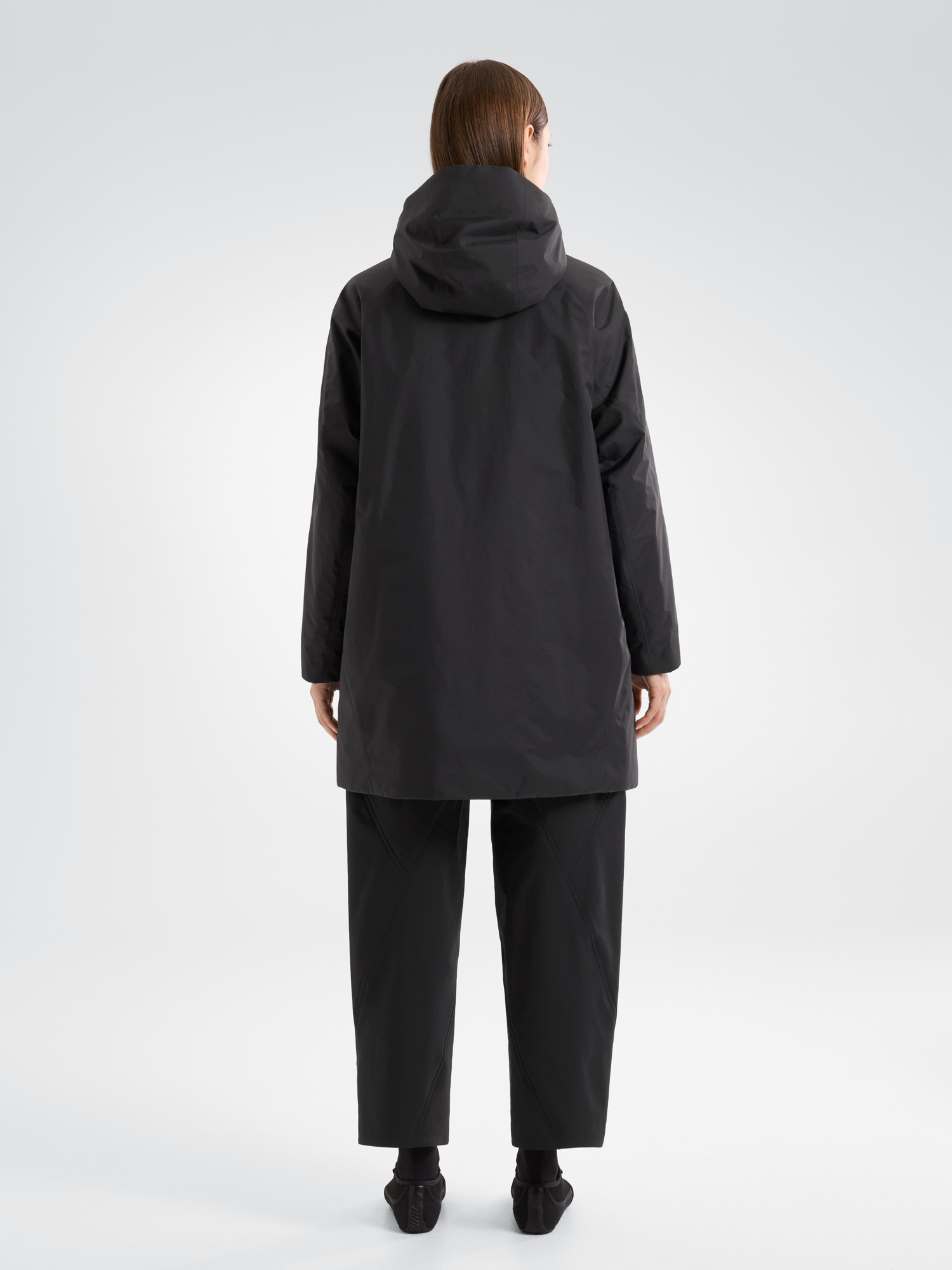 Entasis Insulated Coat Women's Black Back View