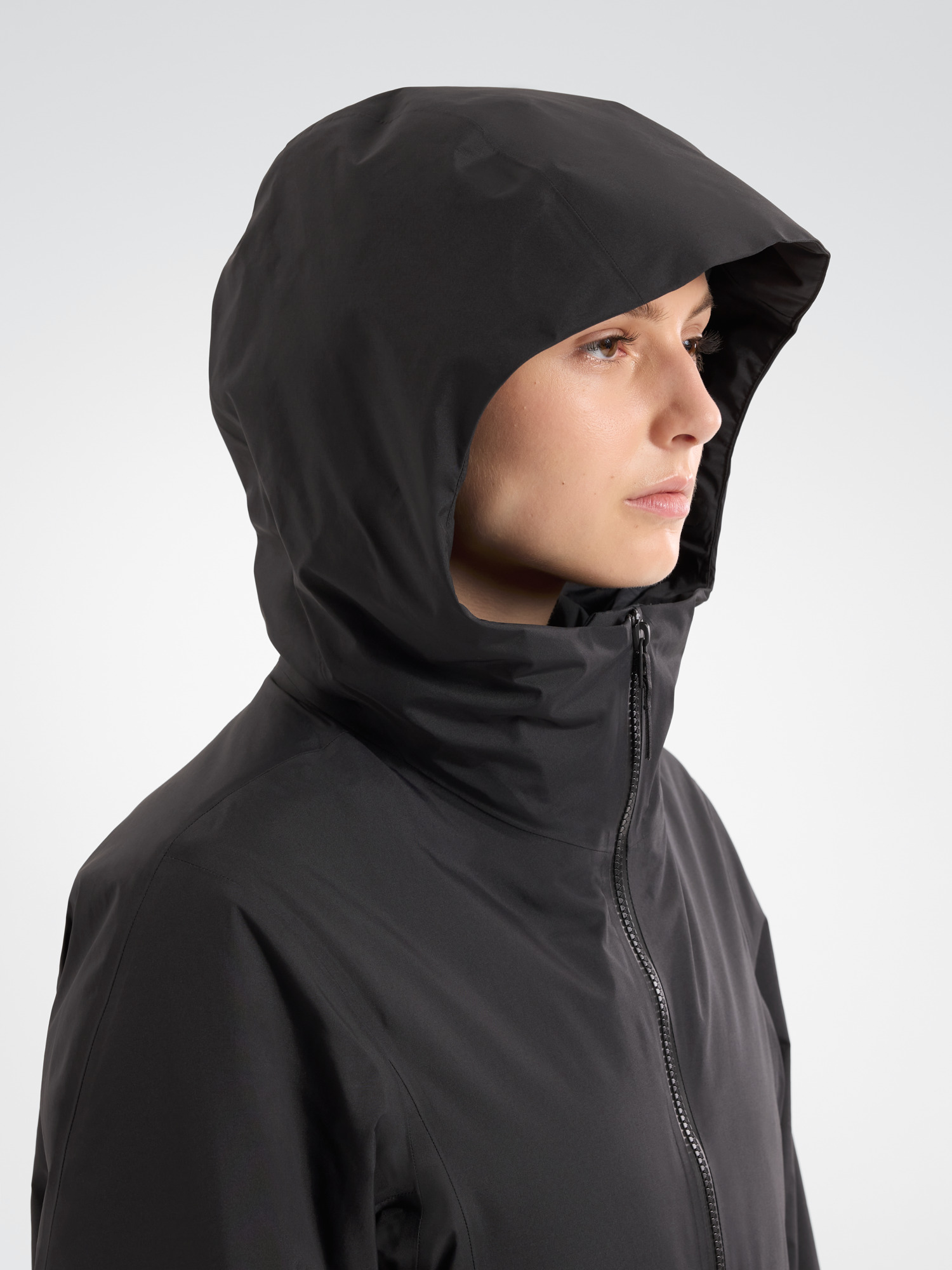 Entasis Insulated Coat Women's Black Detail 2