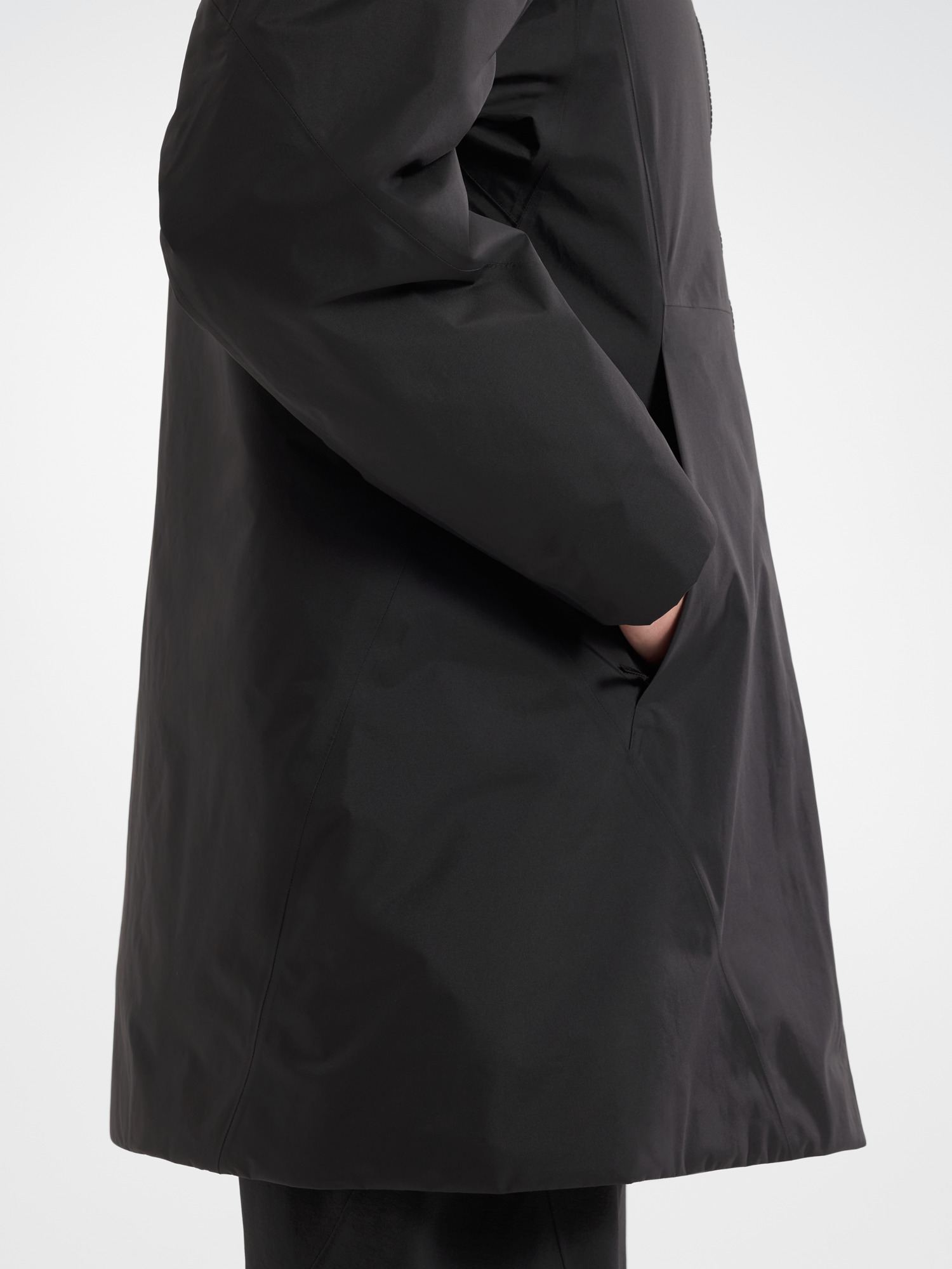 Entasis Insulated Coat Women's Black Detail 4