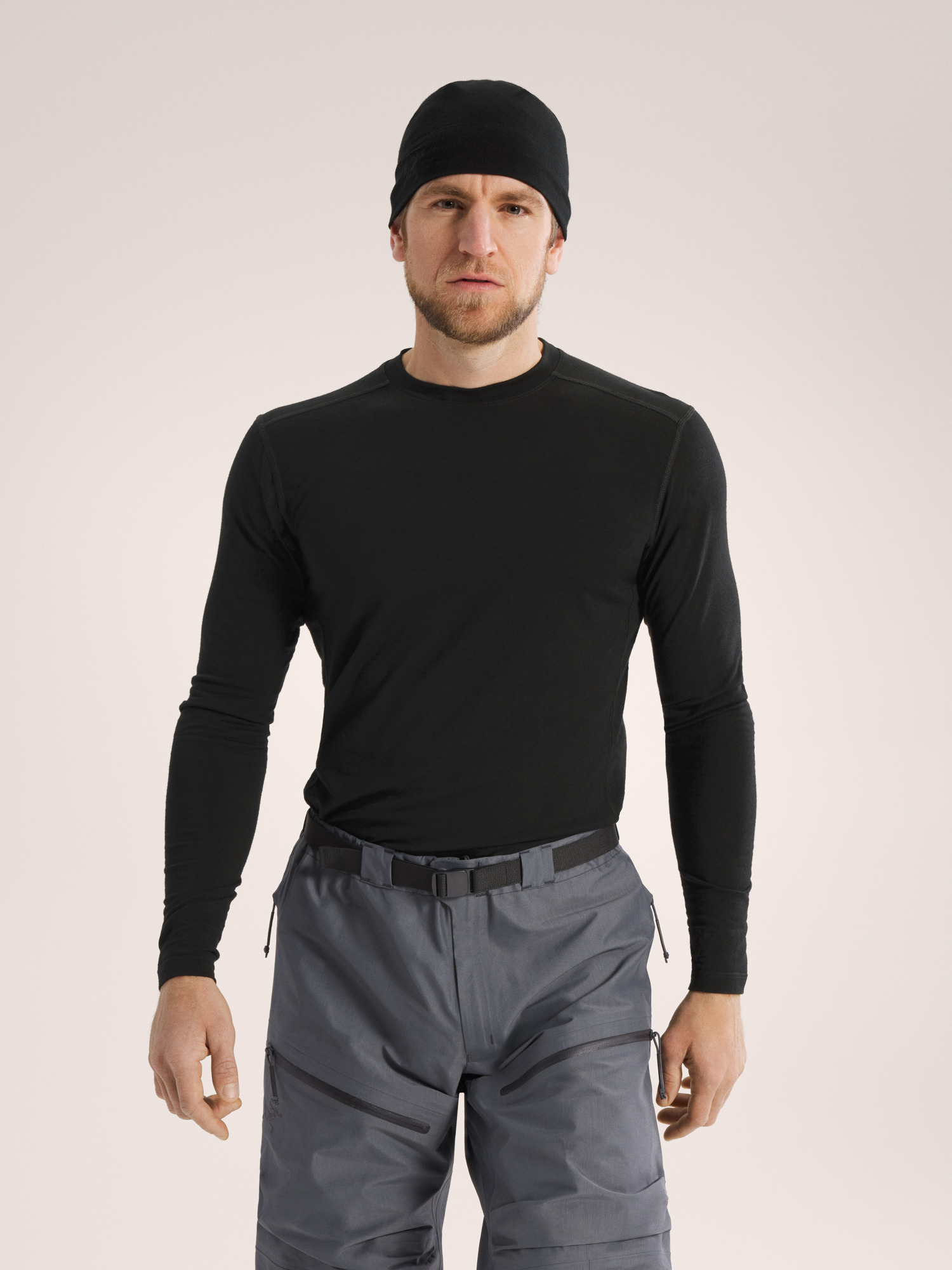 Cold WX LS Shirt AR Wool Black Front View