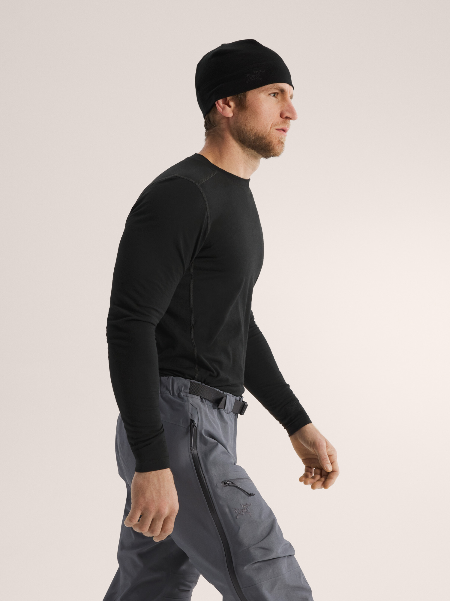 Cold WX LS Shirt AR Wool Black Side View