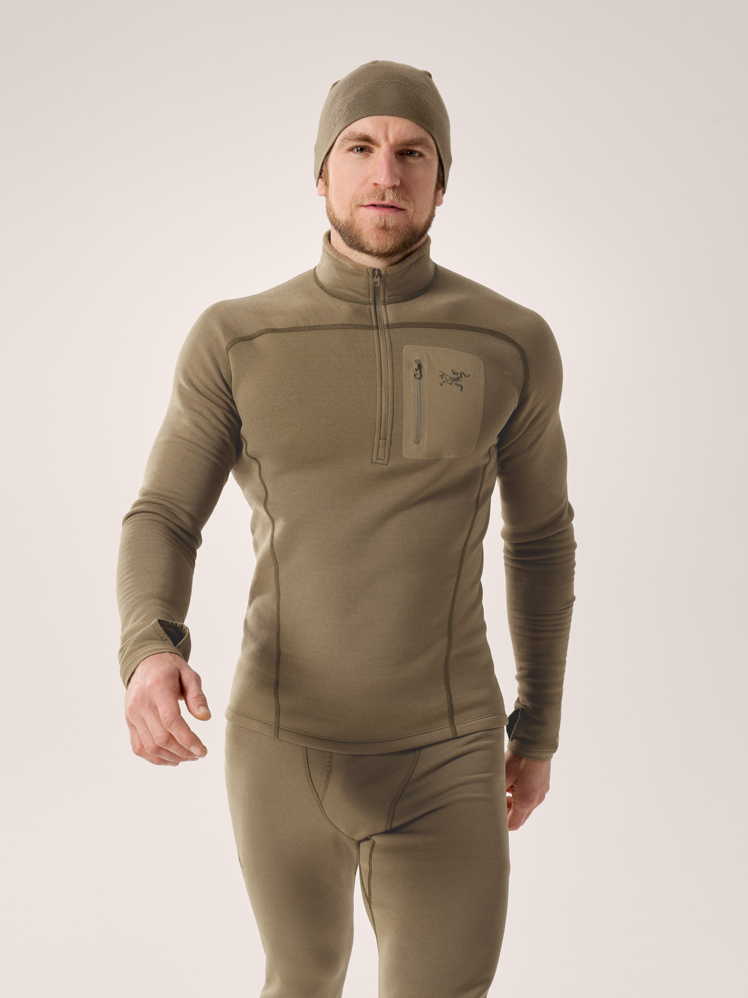 Cold WX Zip Neck SV Crocodile Front View