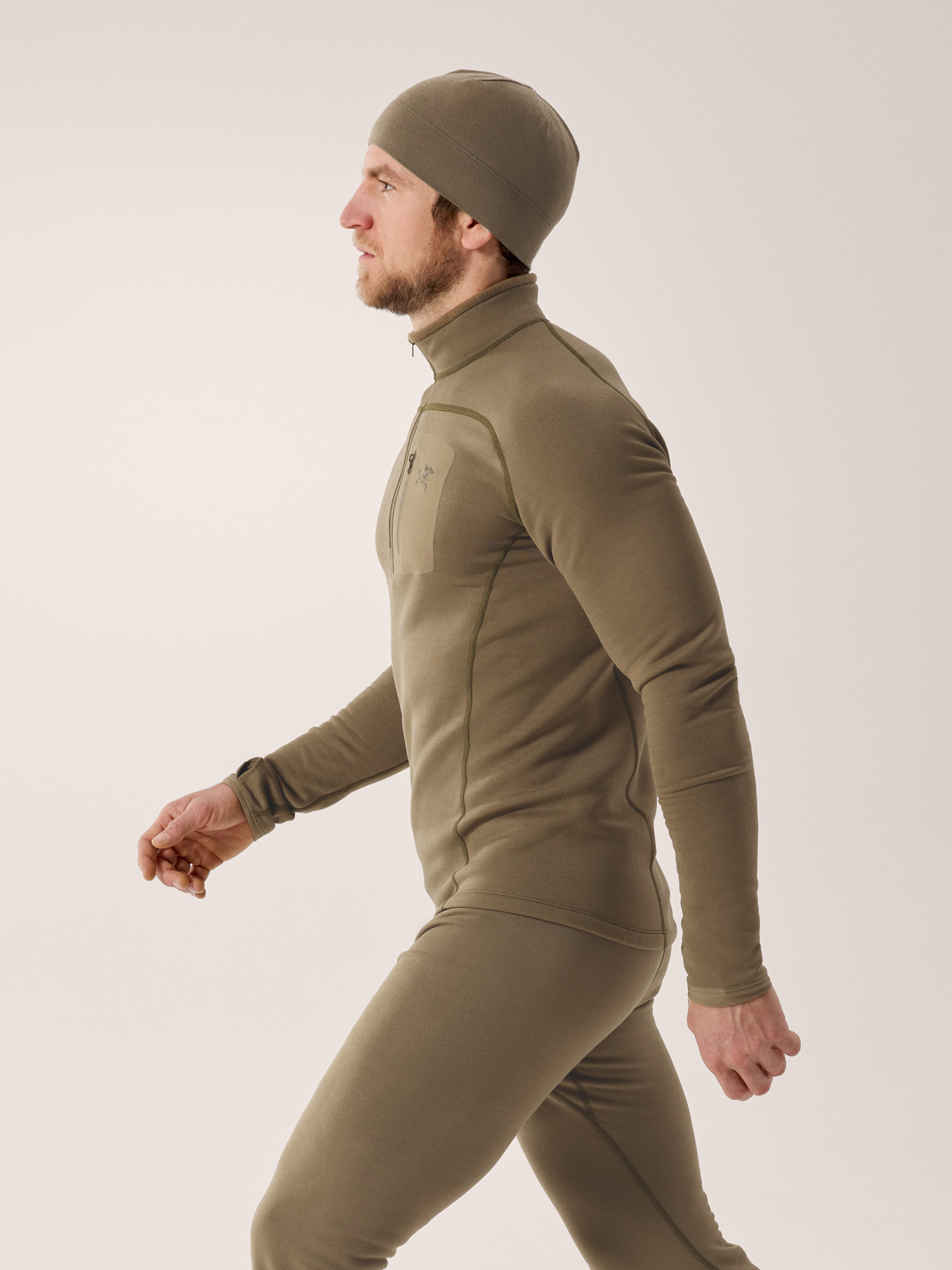 Cold WX Zip Neck SV Crocodile Side View