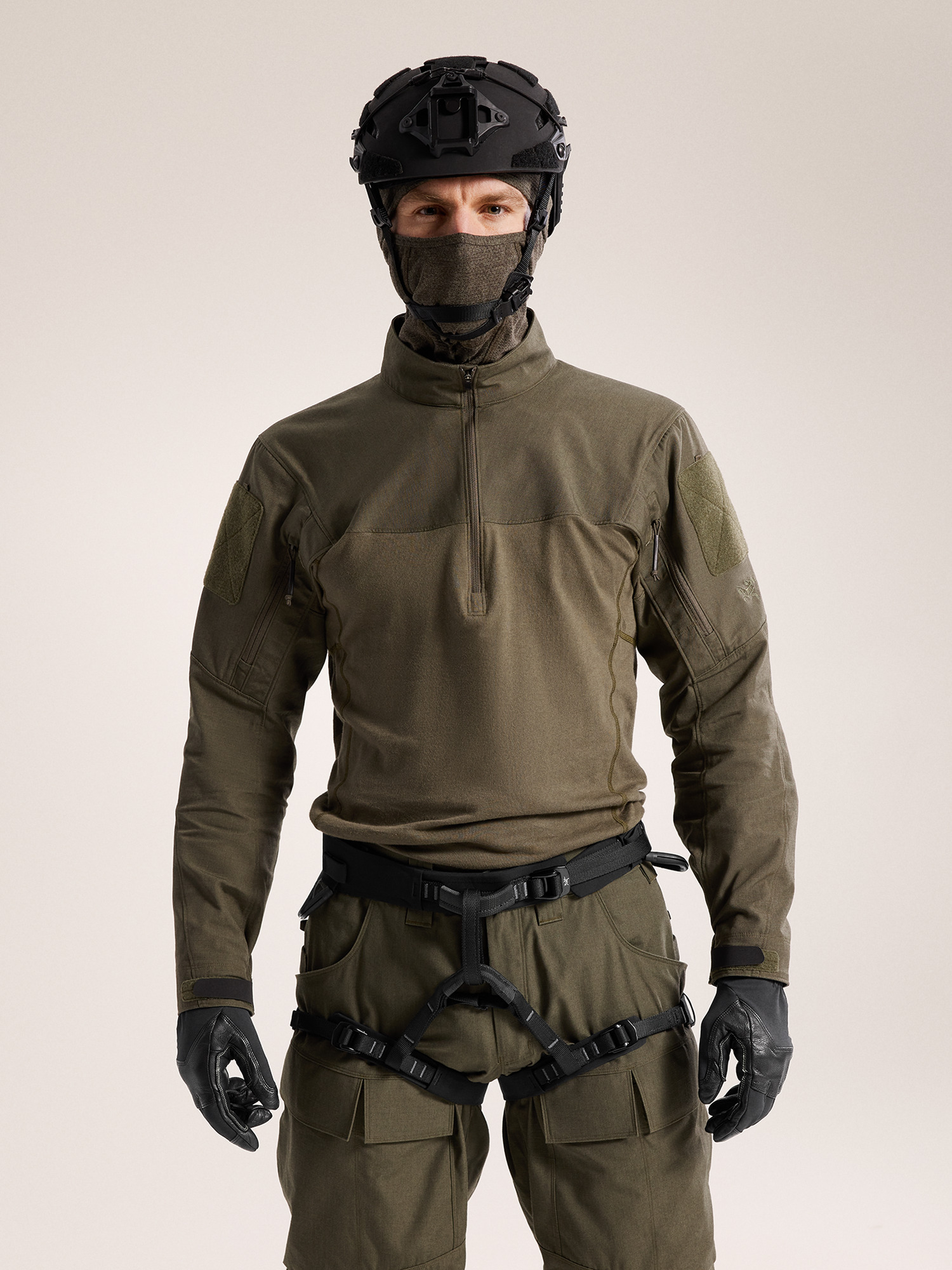 AR-395a Harness Black/LEAF Front View