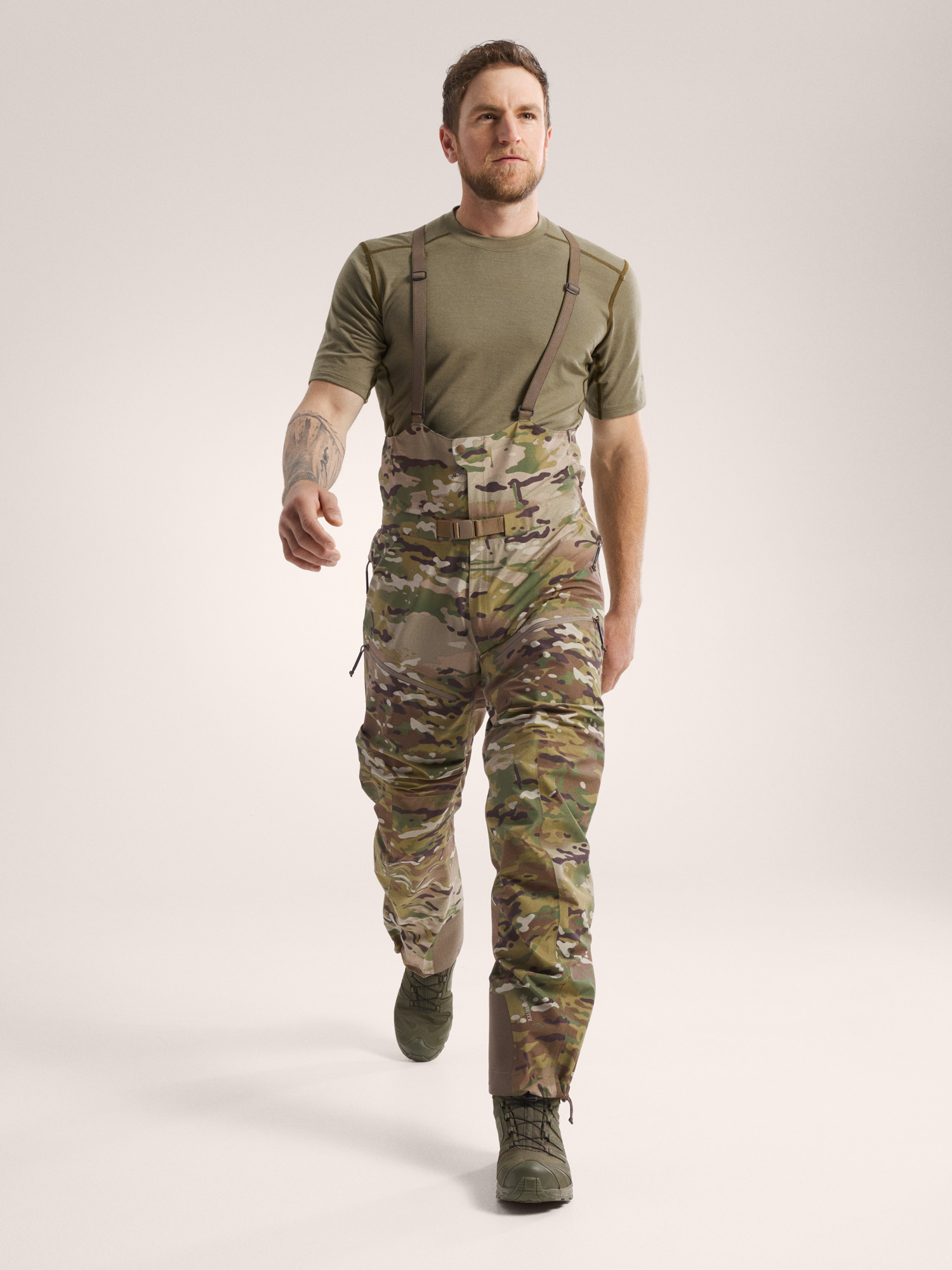 Alpha Bib Pant MultiCam Gen 2 Multicam Front View