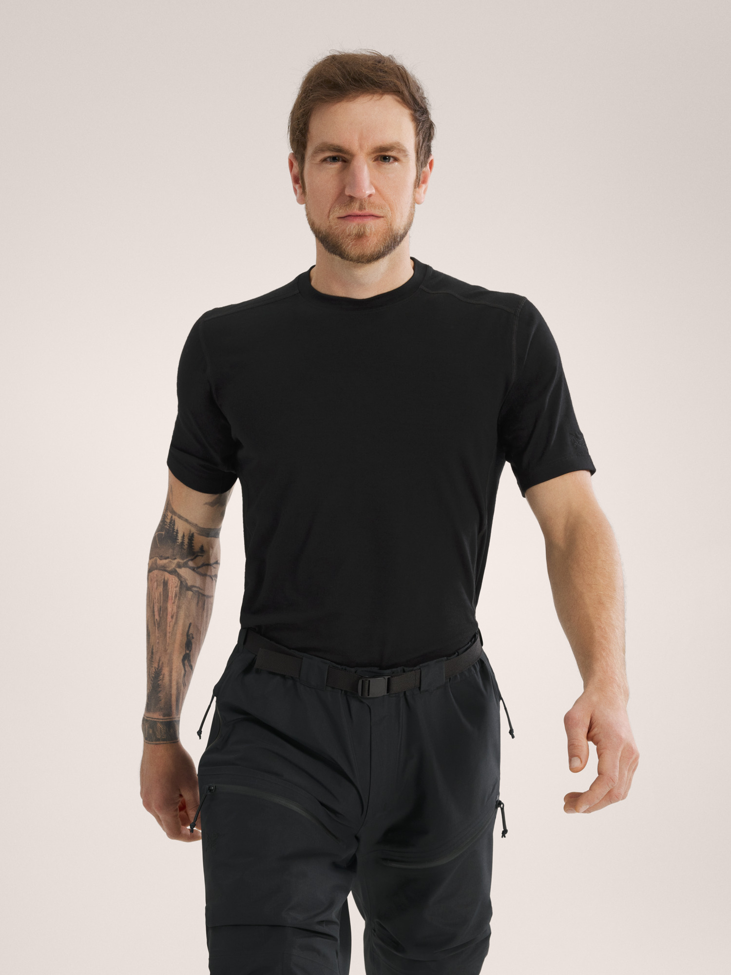 Cold WX T-Shirt AR Wool Black Front View