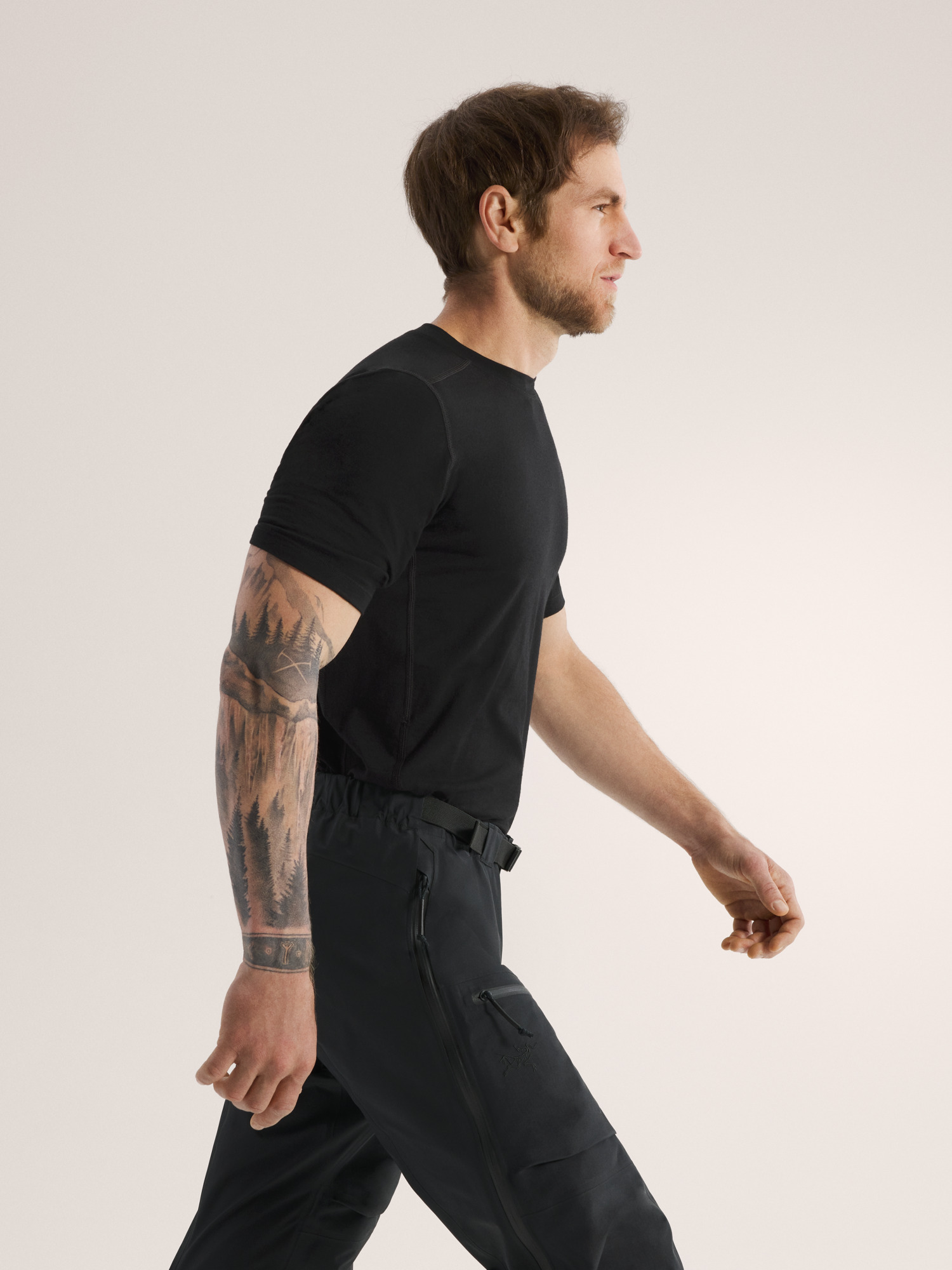 Cold WX T-Shirt AR Wool Black Side View