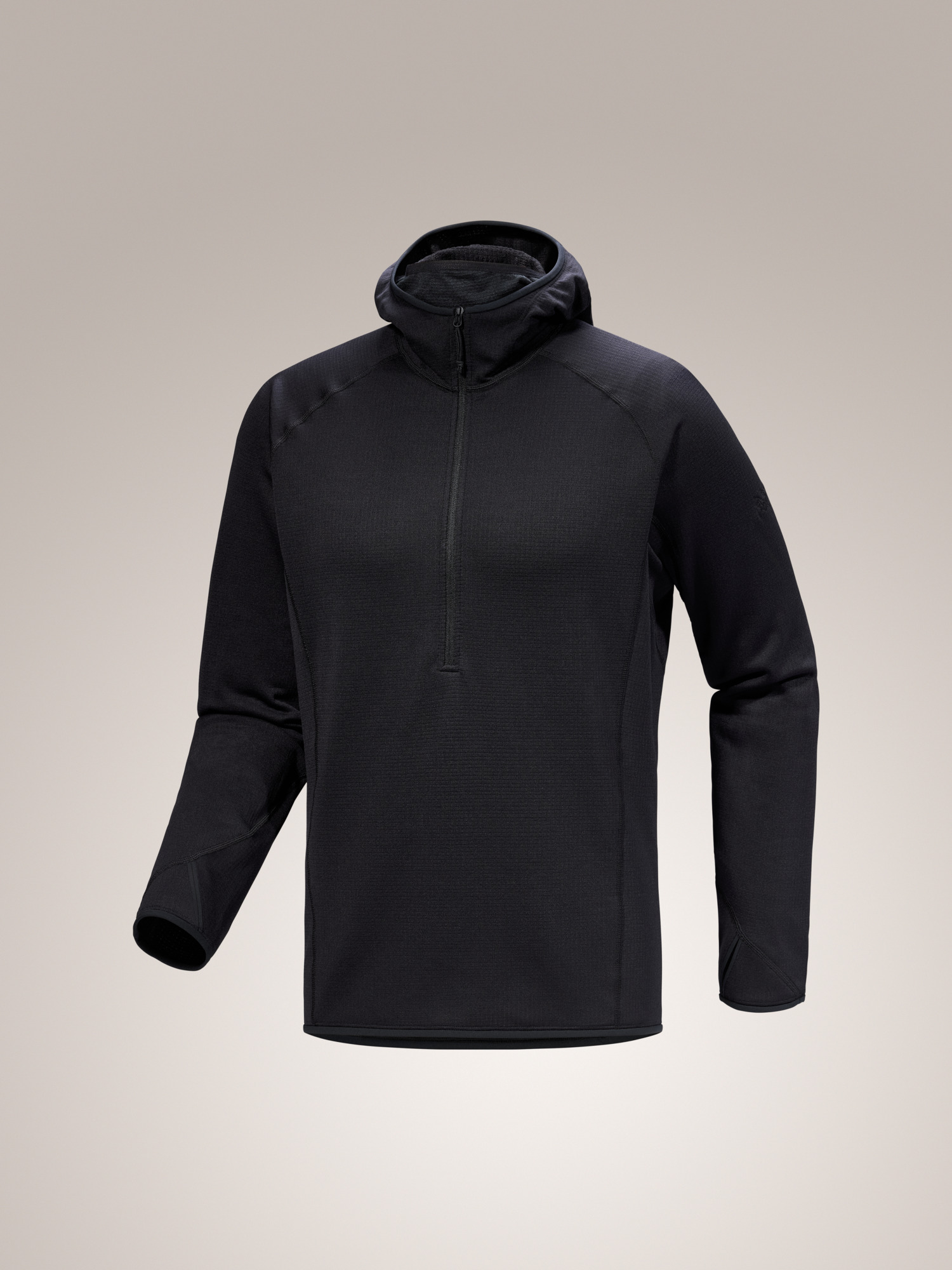Delta AR 1/2 Zip Neck Hoody Black 