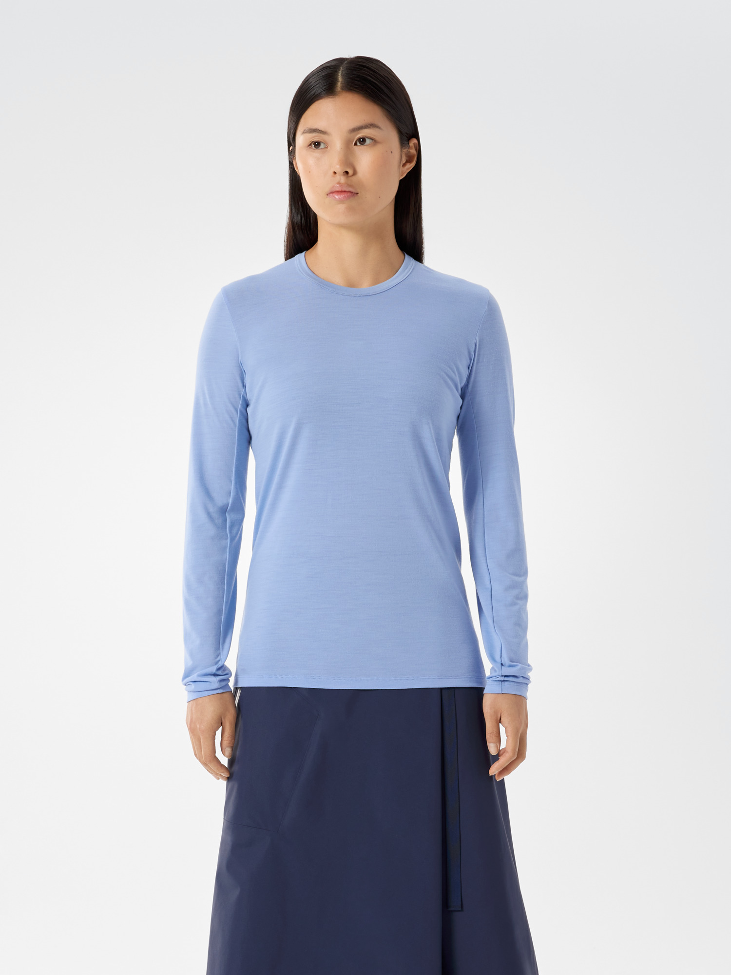 Frame Crew Neck Shirt LS Women's Waterfront Front View