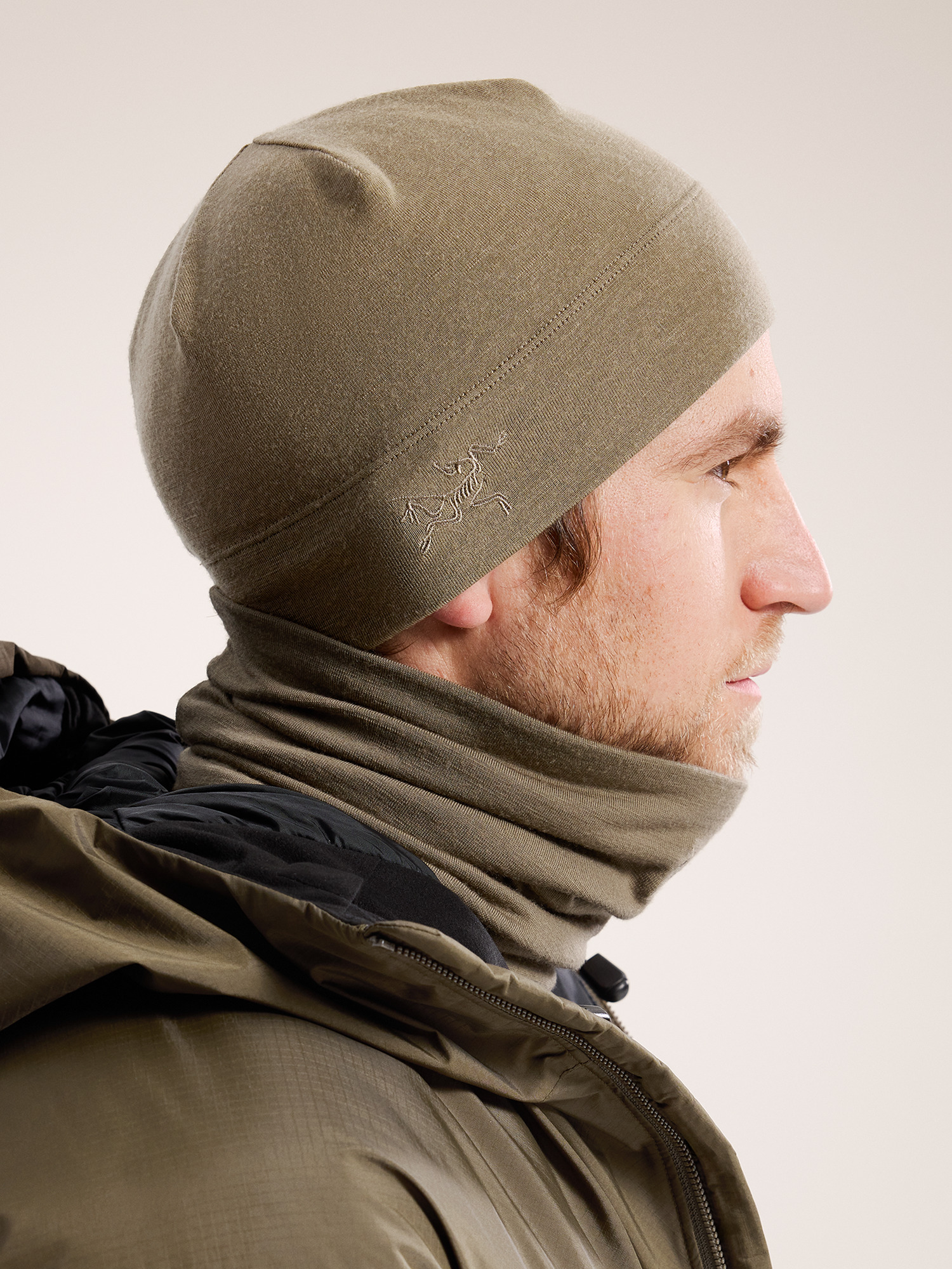 Cold WX Neck Gaiter AR Wool Crocodile Side View