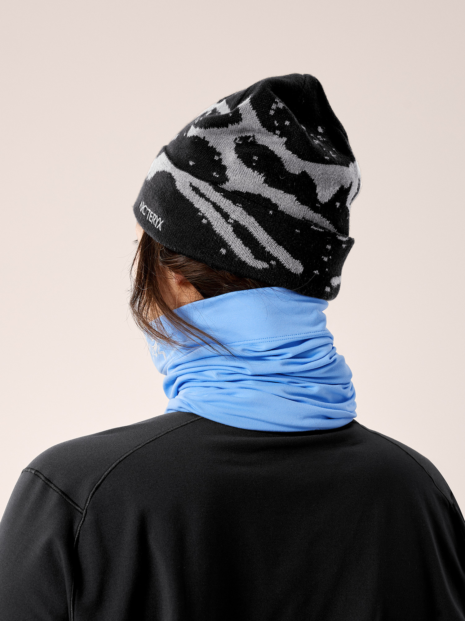 Rho Synthetic Neck Gaiter Long Glacial Back View
