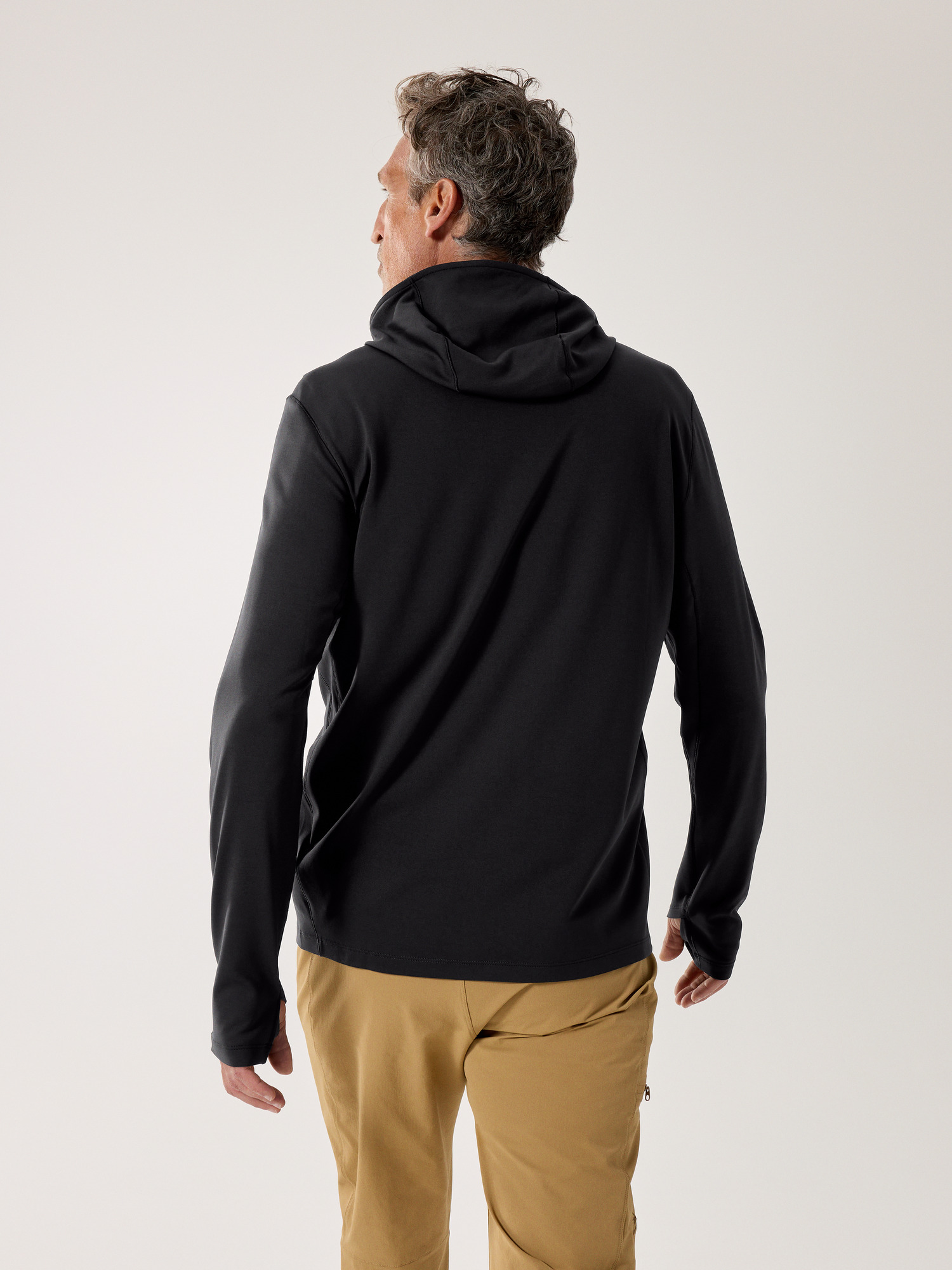 Cormac Heavyweight Hoody Black Back View