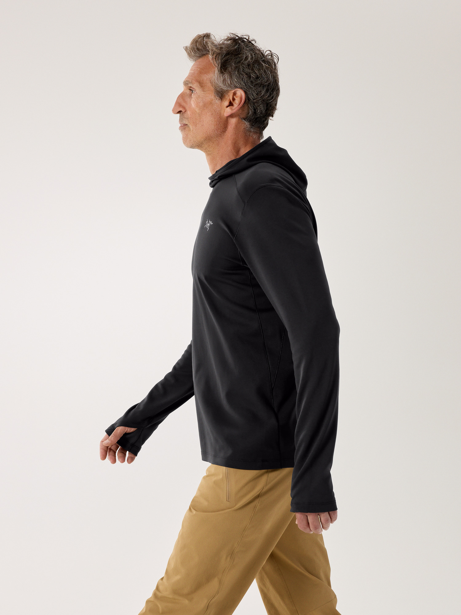 Cormac Heavyweight Hoody Black Side View