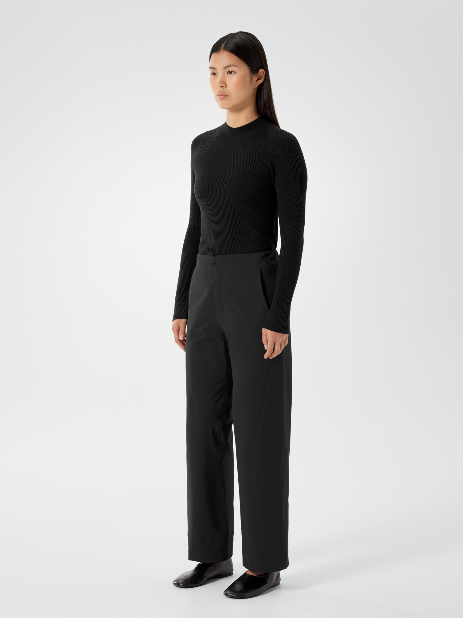 Khara Pant Women's Black 3 4 Front View