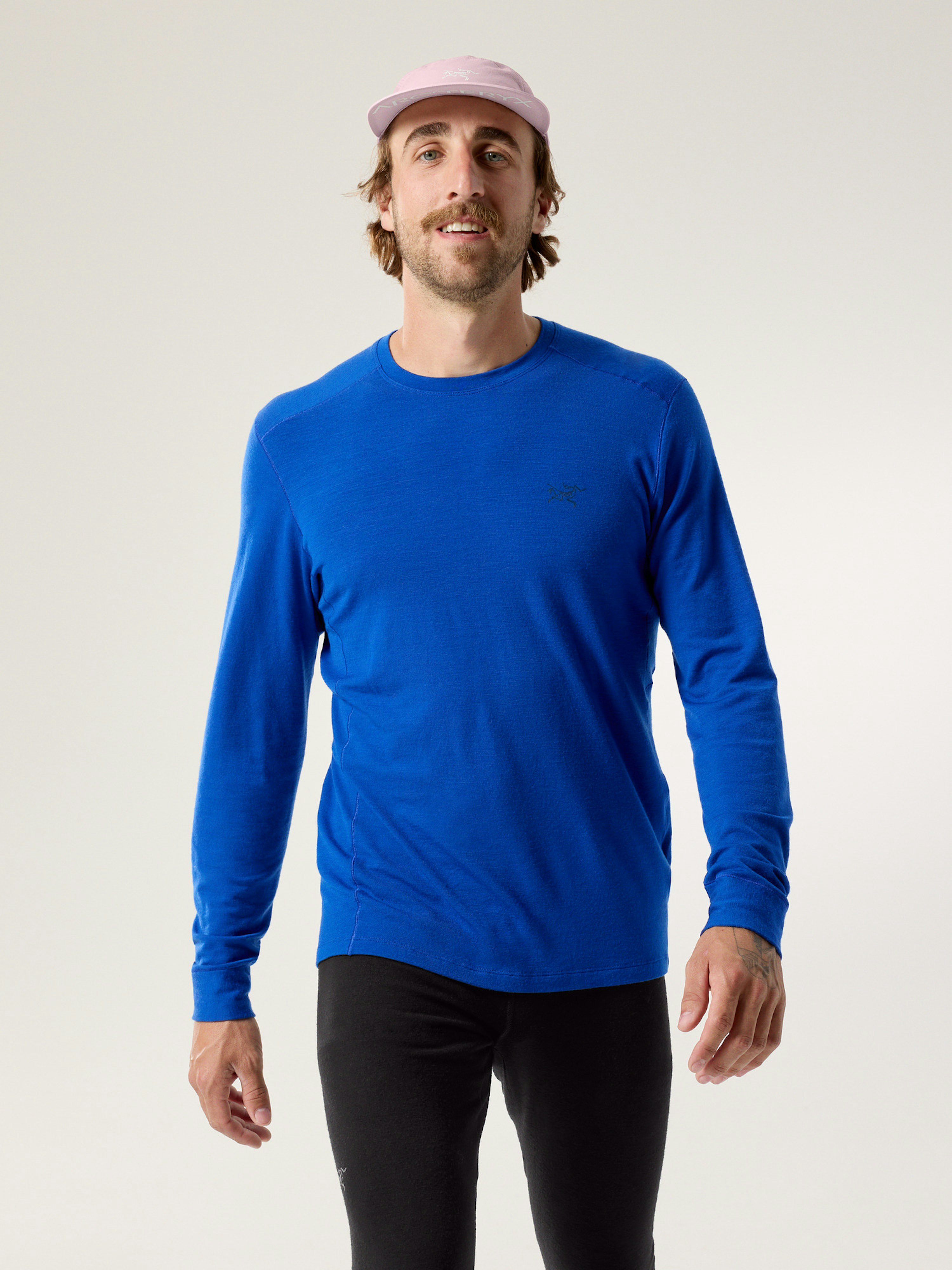 Rho Merino Wool Crew Neck LS Vitality Front View