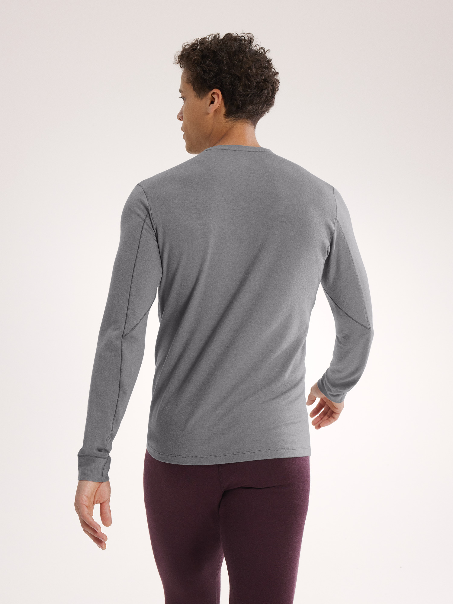 Rho Merino Wool Crew Neck LS Void Back View