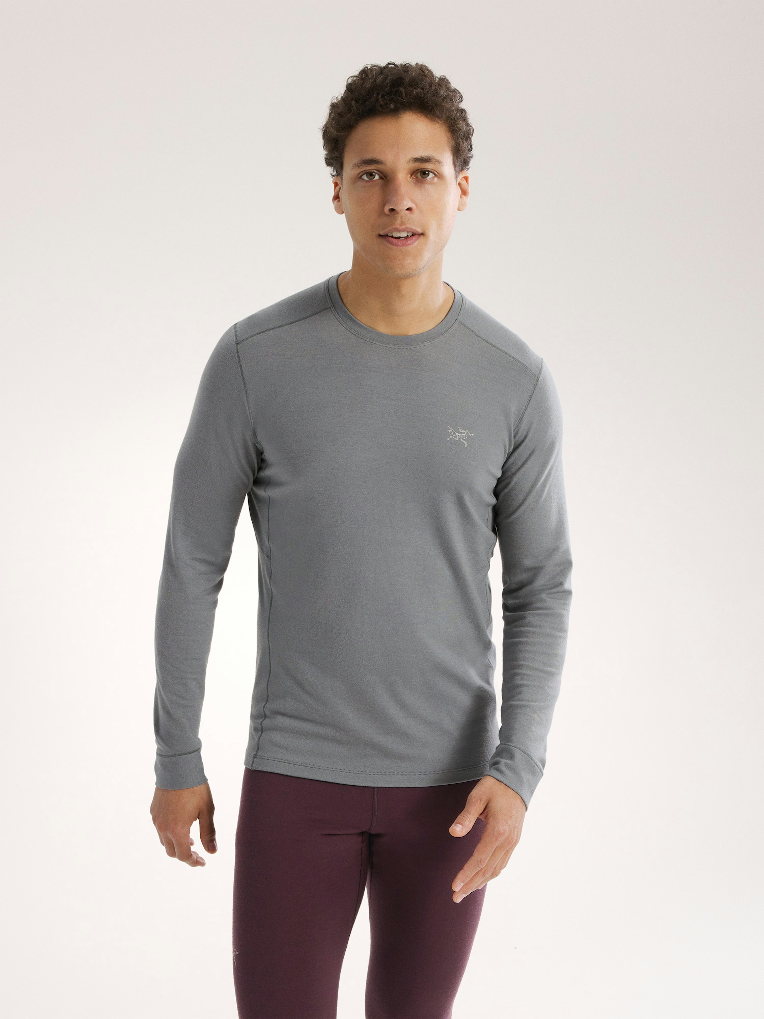 Rho Merino Wool Crew Neck LS Void Front View