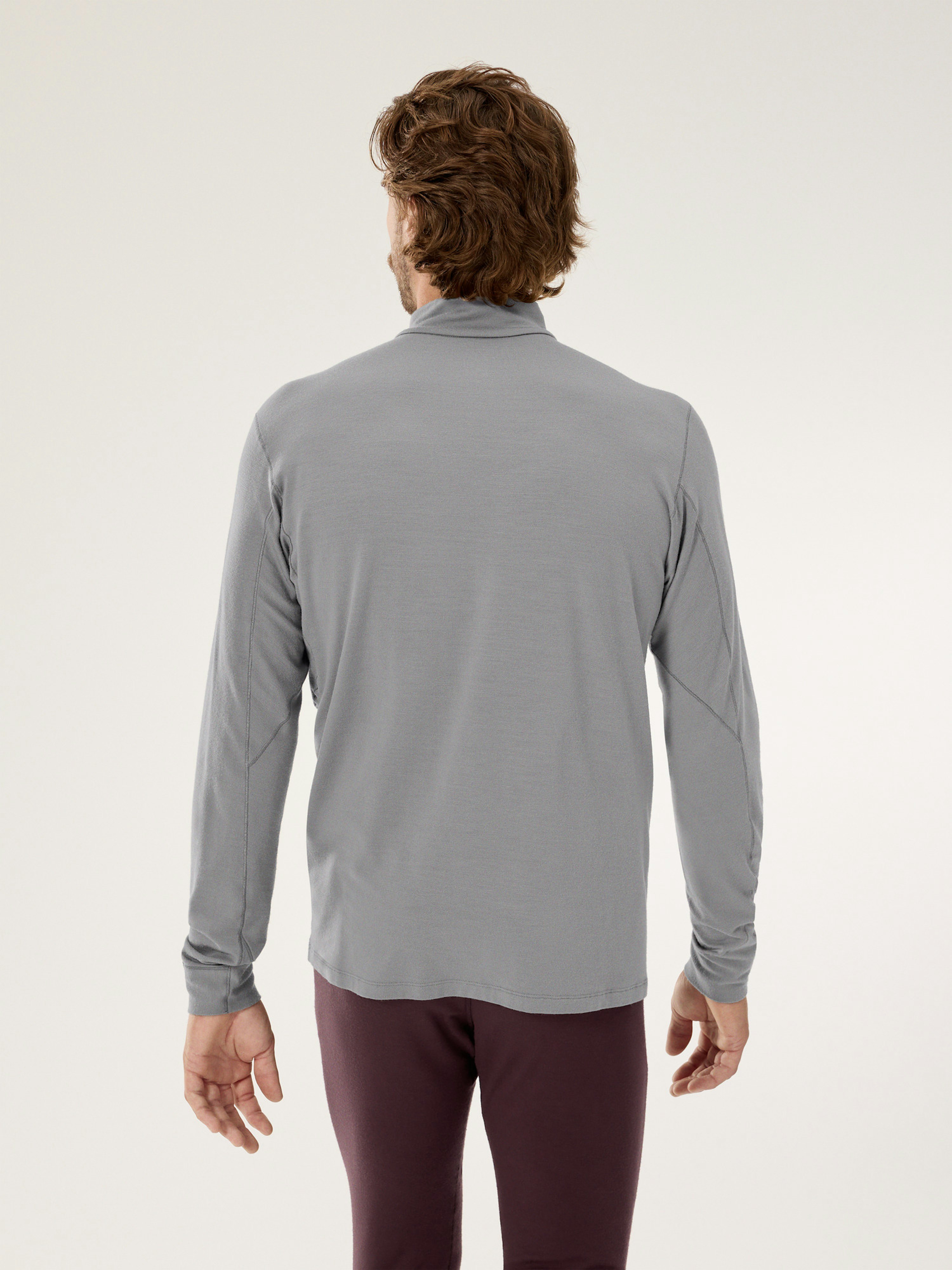 Rho Merino Wool Zip Neck Void Back View