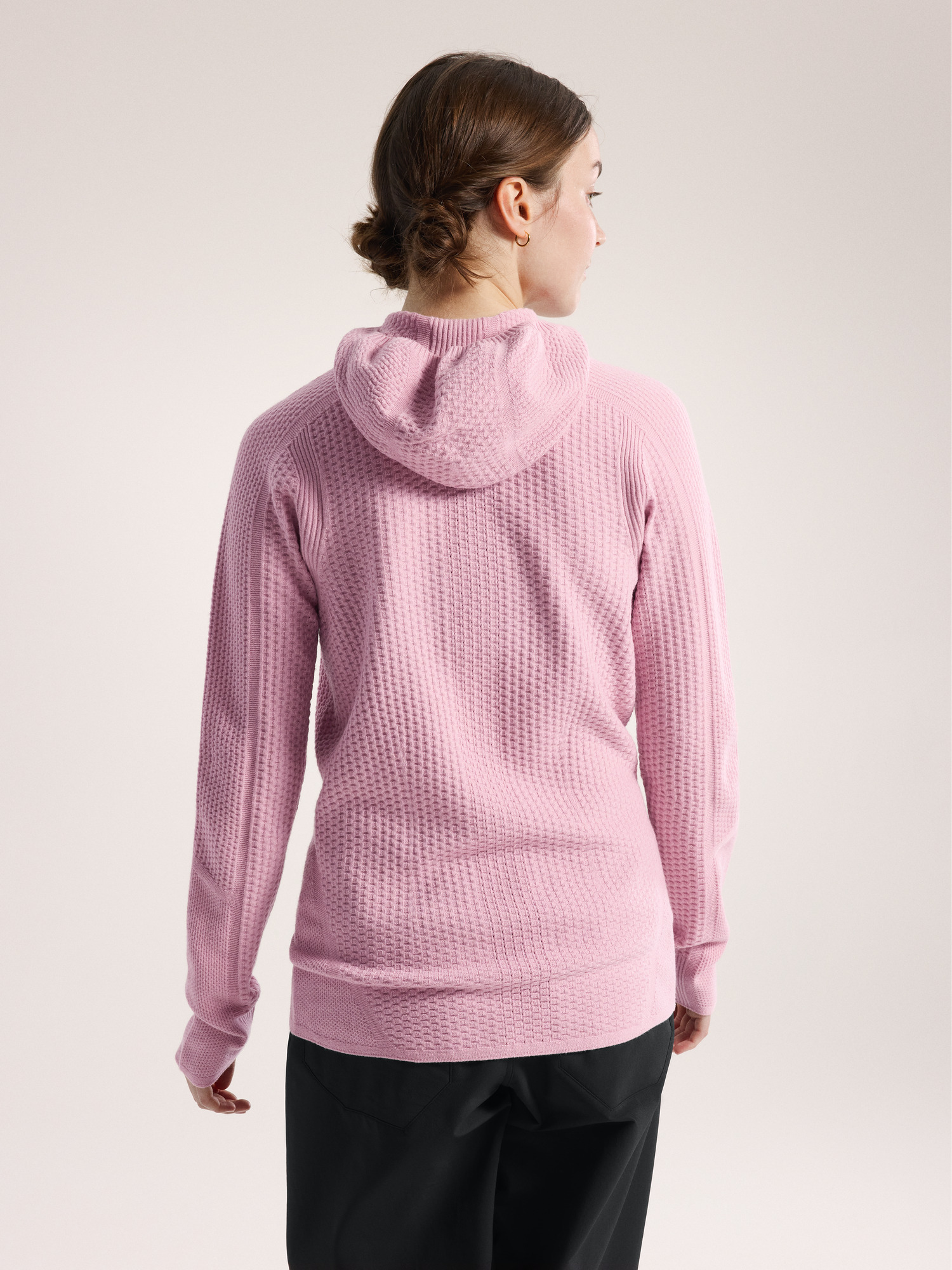 Hallam Merino Wool Hoody Women's Bliss Back View