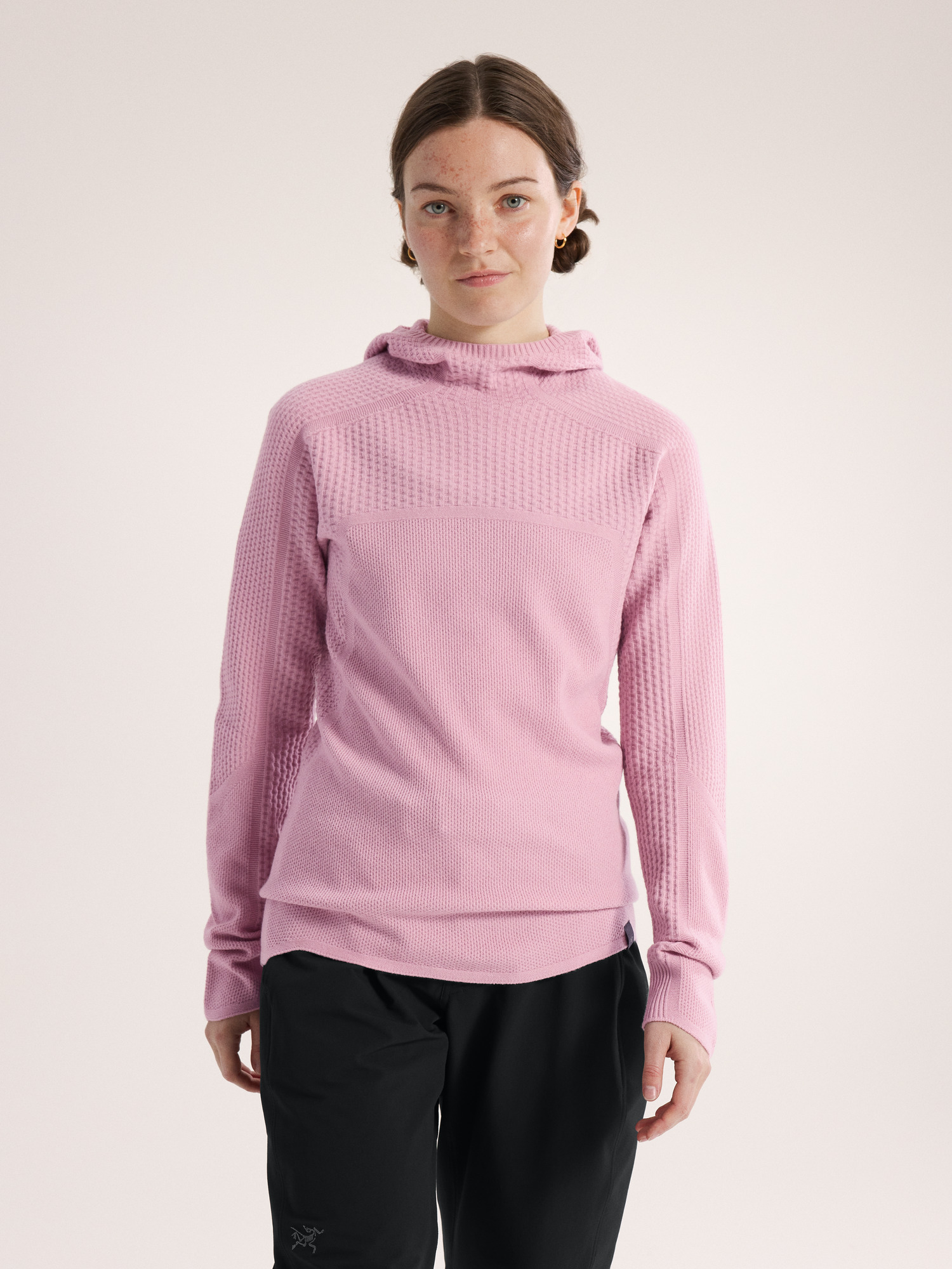 Hallam Merino Wool Hoody Women's Bliss Front View
