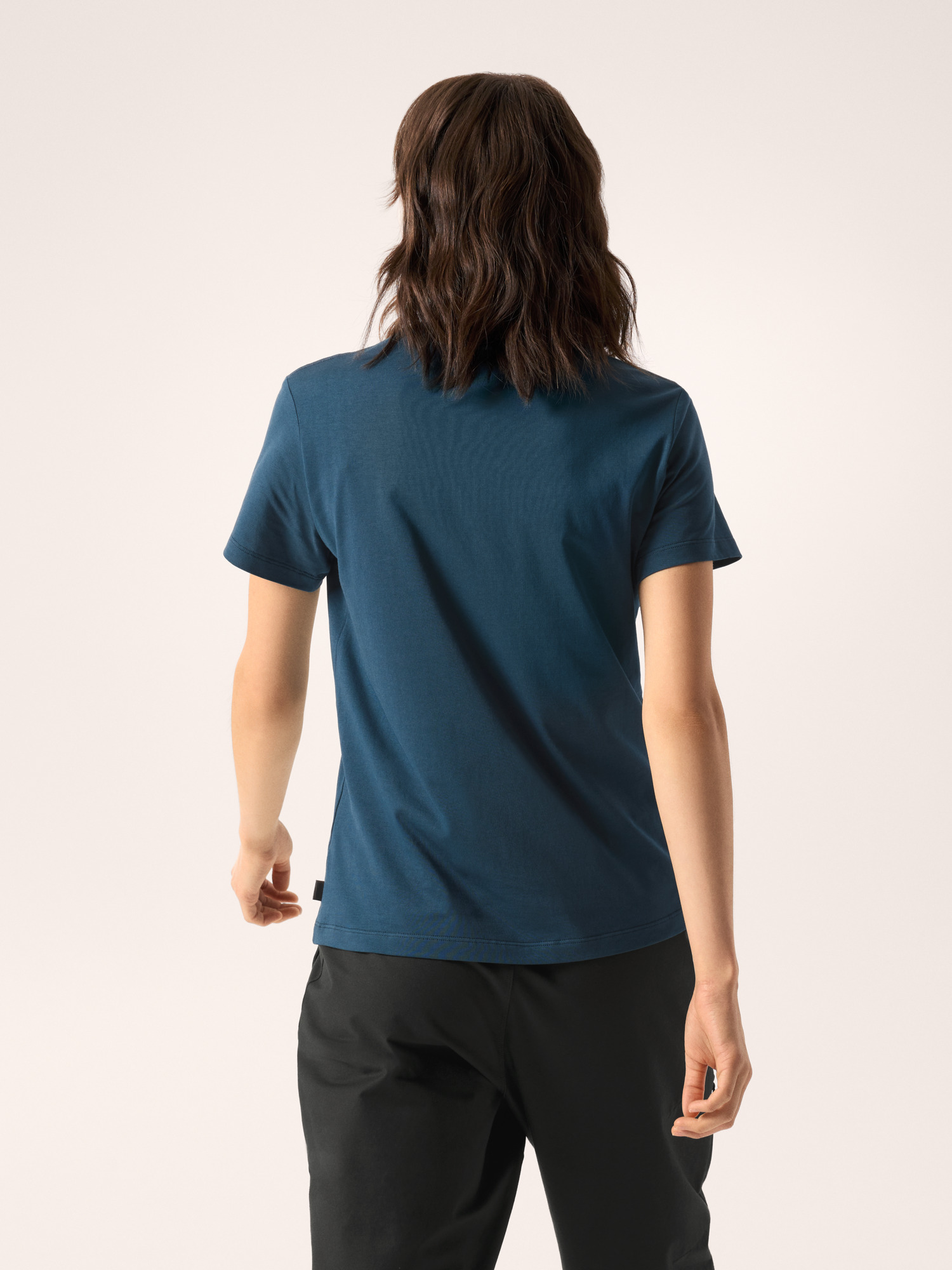 Arc'Word Cotton T-Shirt Women's Midnight Frost Back View