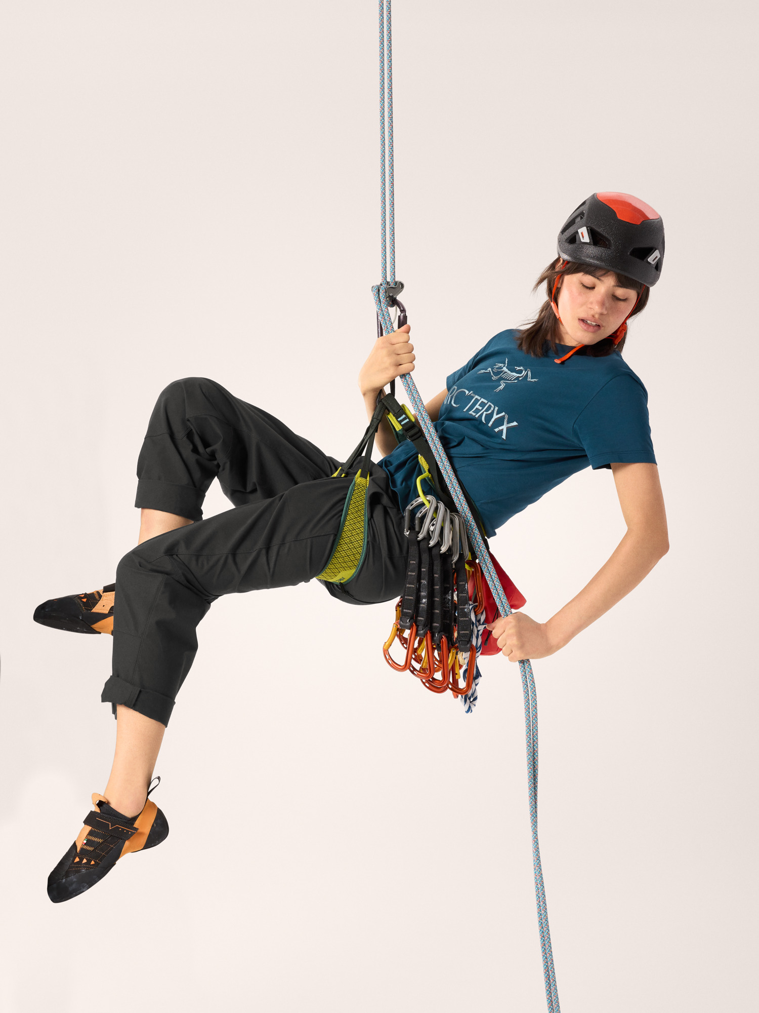 Arc'Word Cotton T-Shirt Women's Midnight Frost Full Body