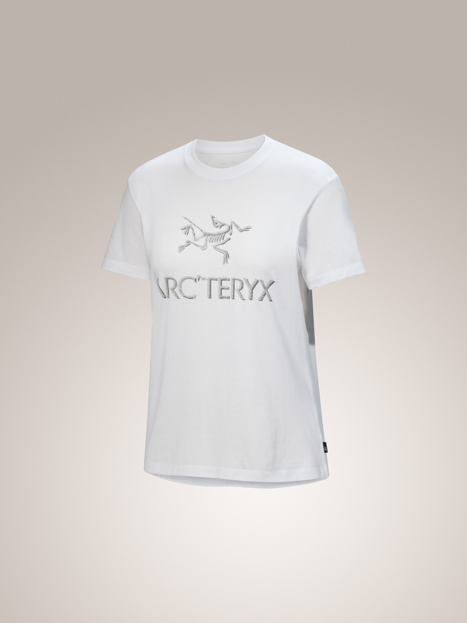 Arc'Word Cotton T-Shirt Women's White Light / Solitude 