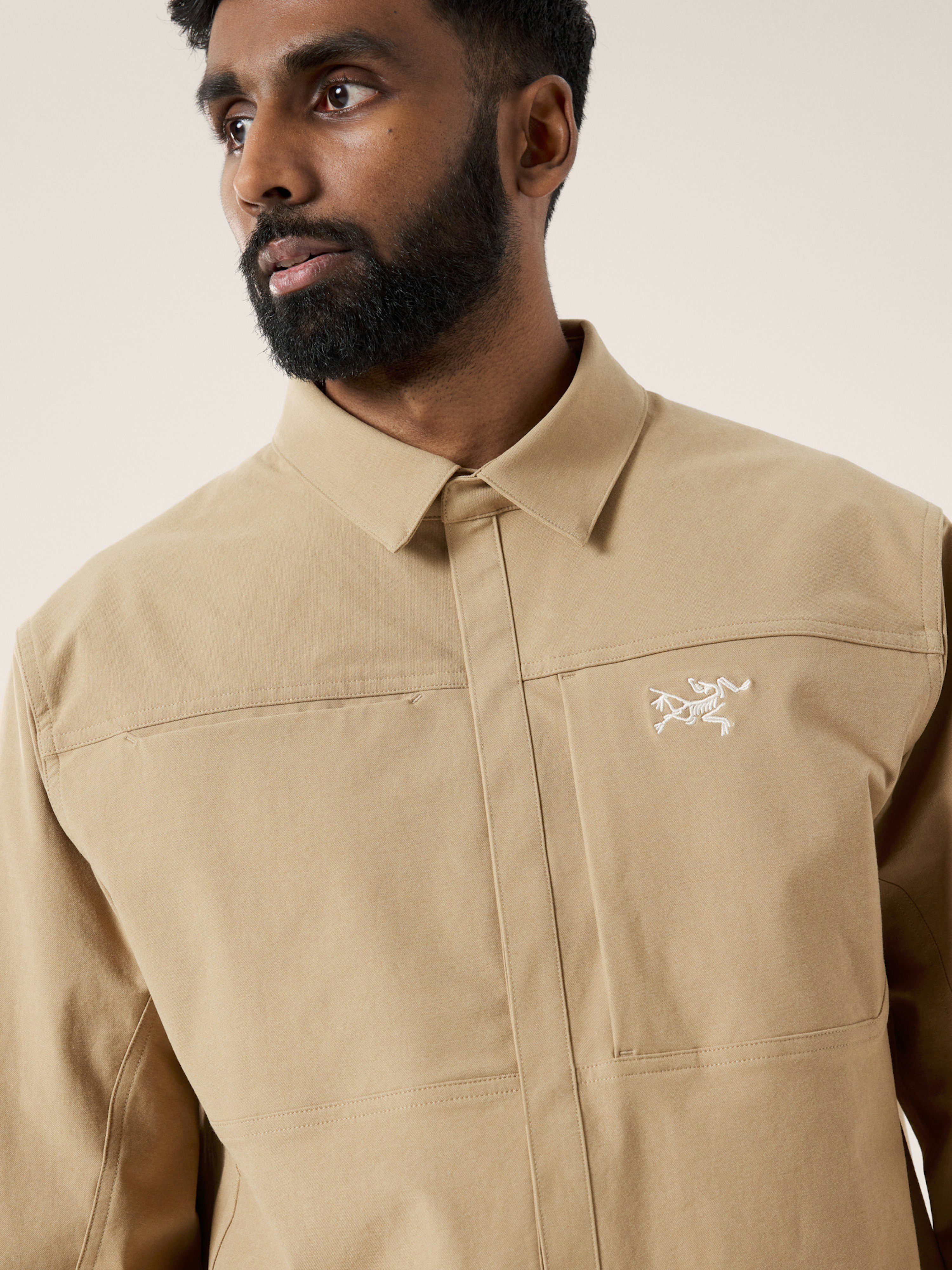 Cronin Cotton Overshirt Canvas Hover