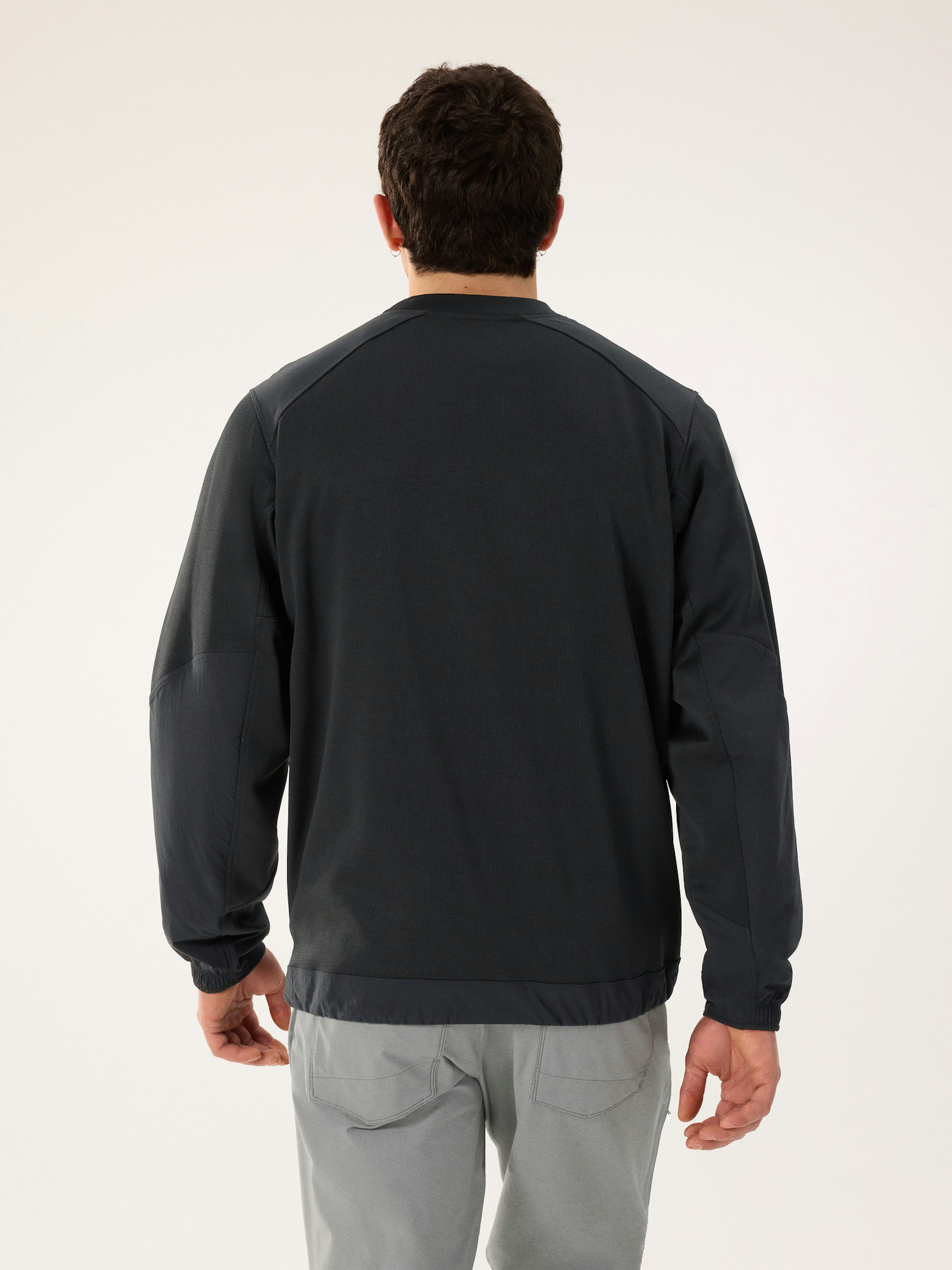 Konseal Crew Neck Pullover Black Back View