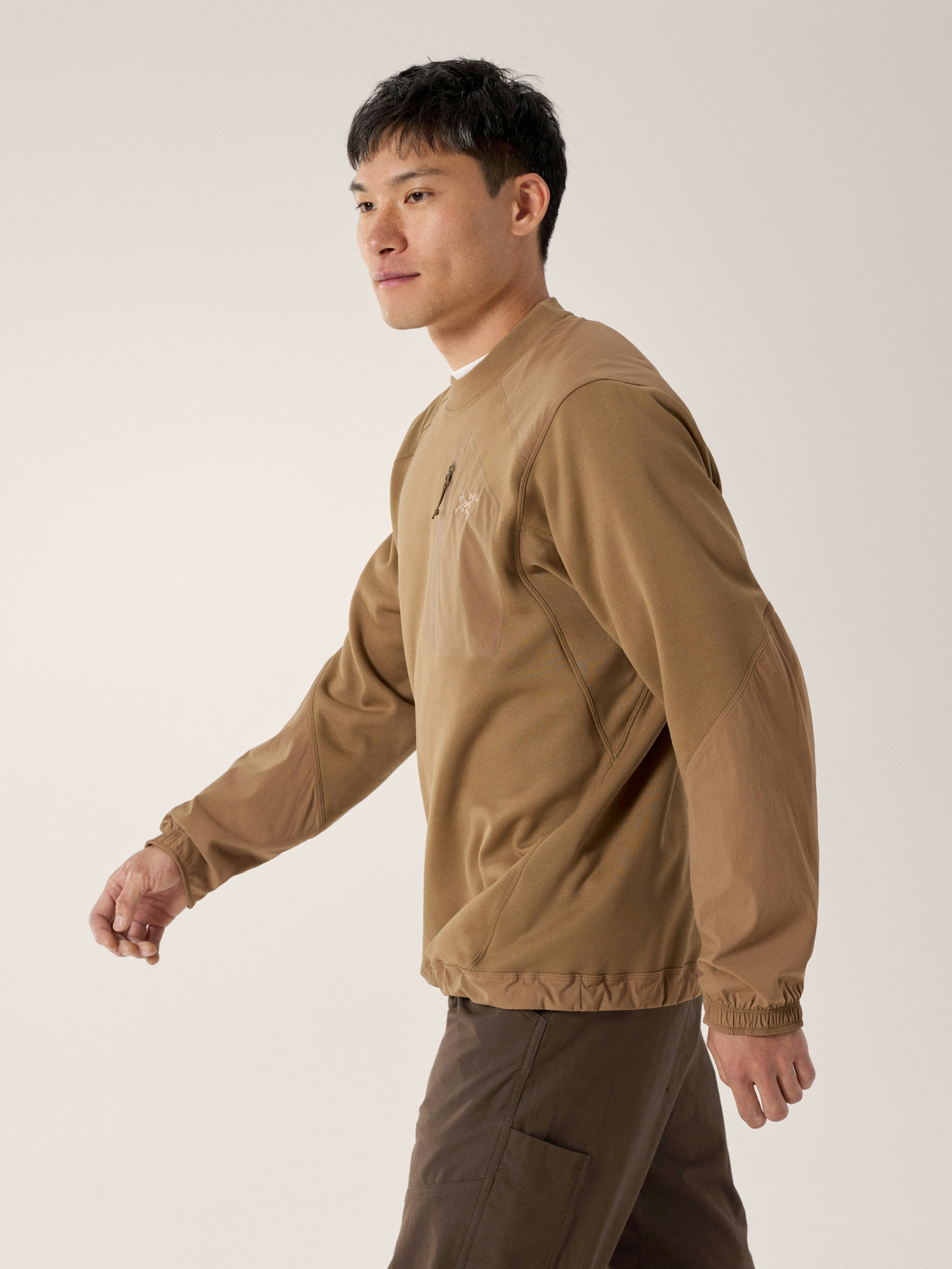 Konseal Crew Neck Pullover Dk Canvas Side View